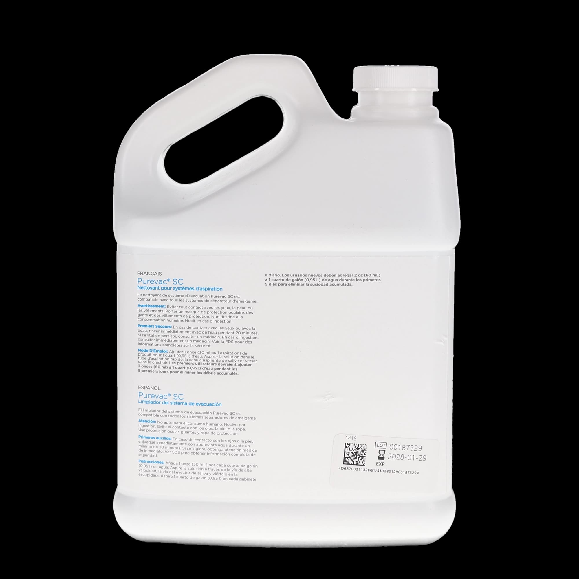 Purevac SC Evacuation System Cleaner, 2L Bottle, 1/Pk, 21132 thumbnail 3