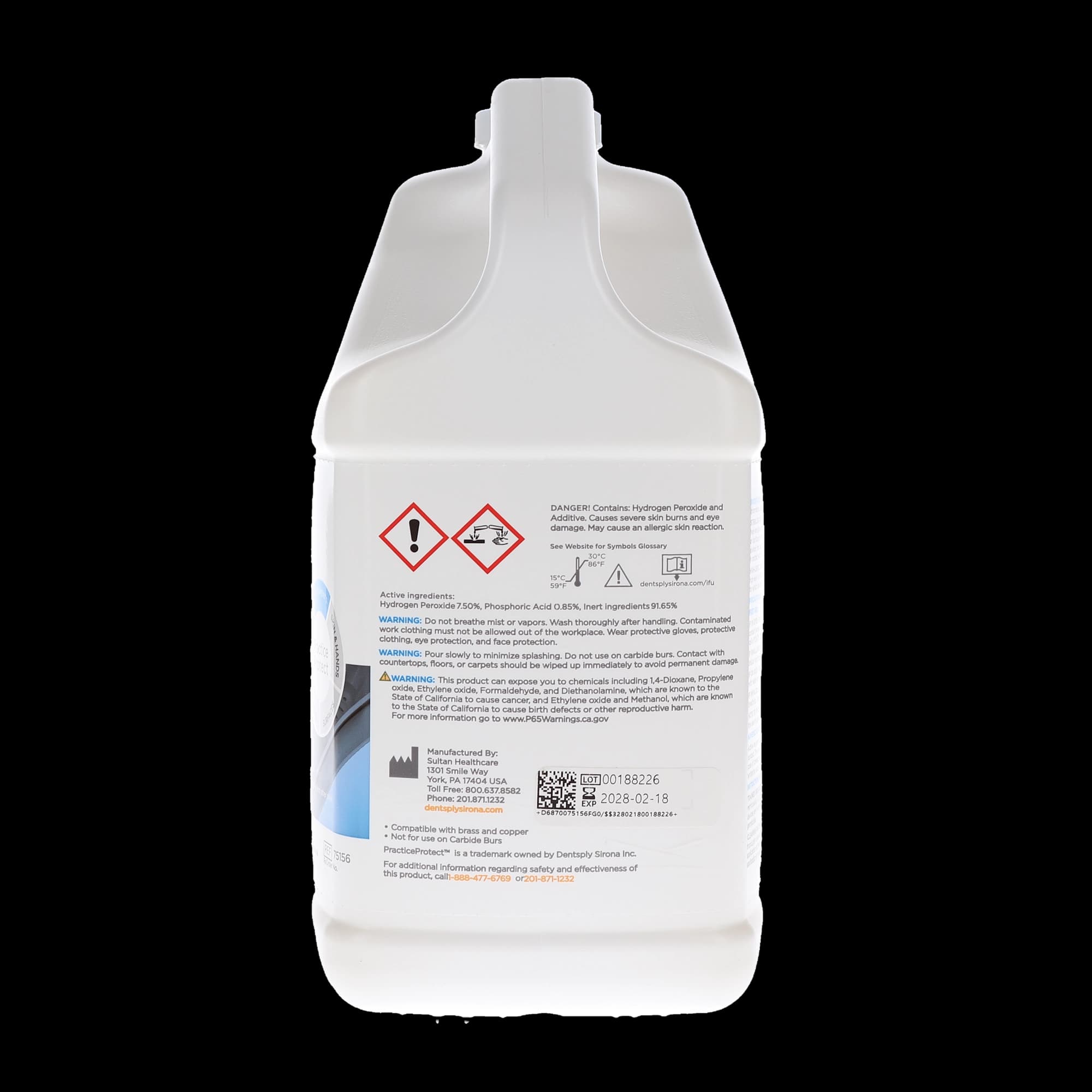 Sporox II Sterilizing & Disinfecting Solution, 7.5% Hydrogen Peroxide, 1 Gallon, #75156 thumbnail 4