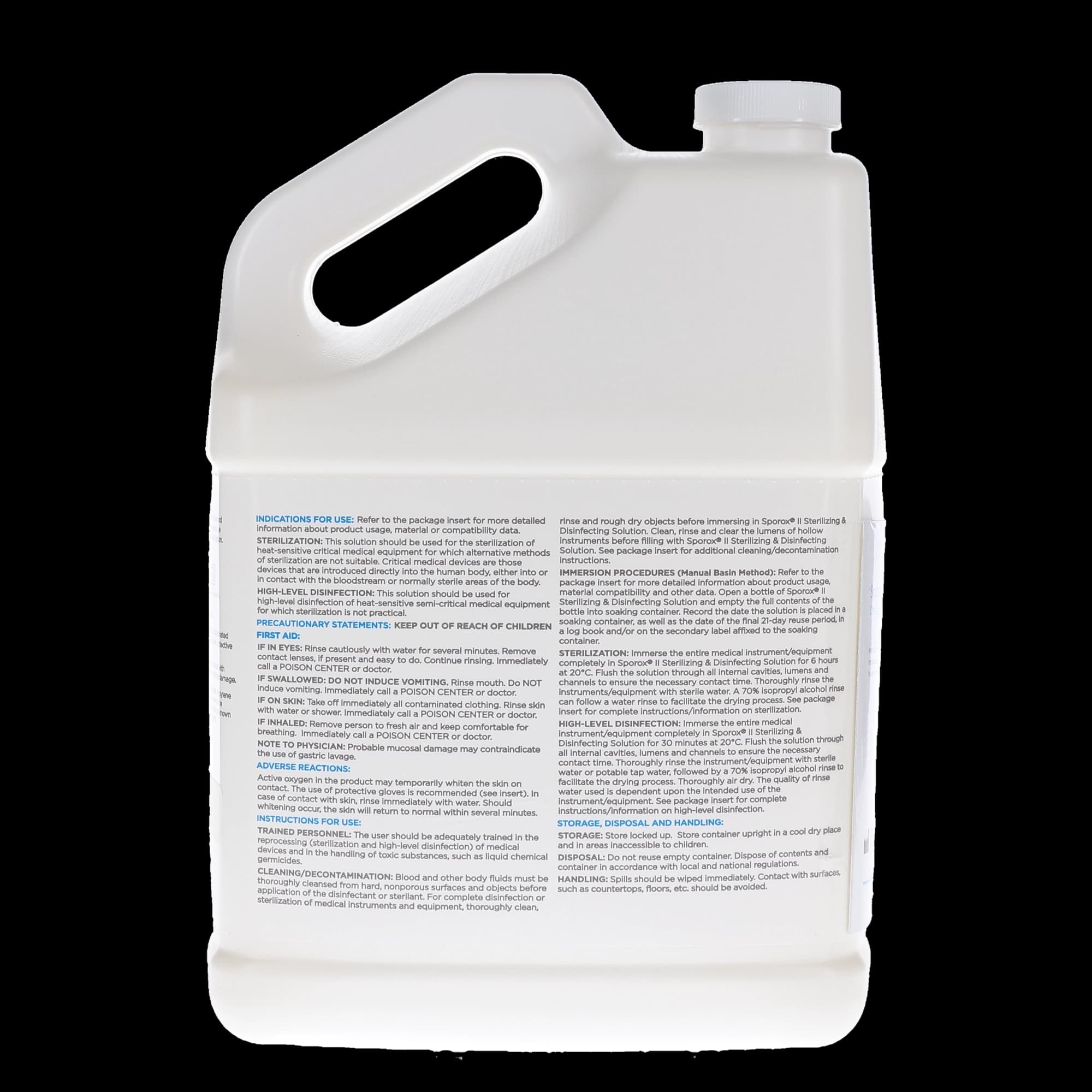 Sporox II Sterilizing & Disinfecting Solution, 7.5% Hydrogen Peroxide, 1 Gallon, #75156 thumbnail 5