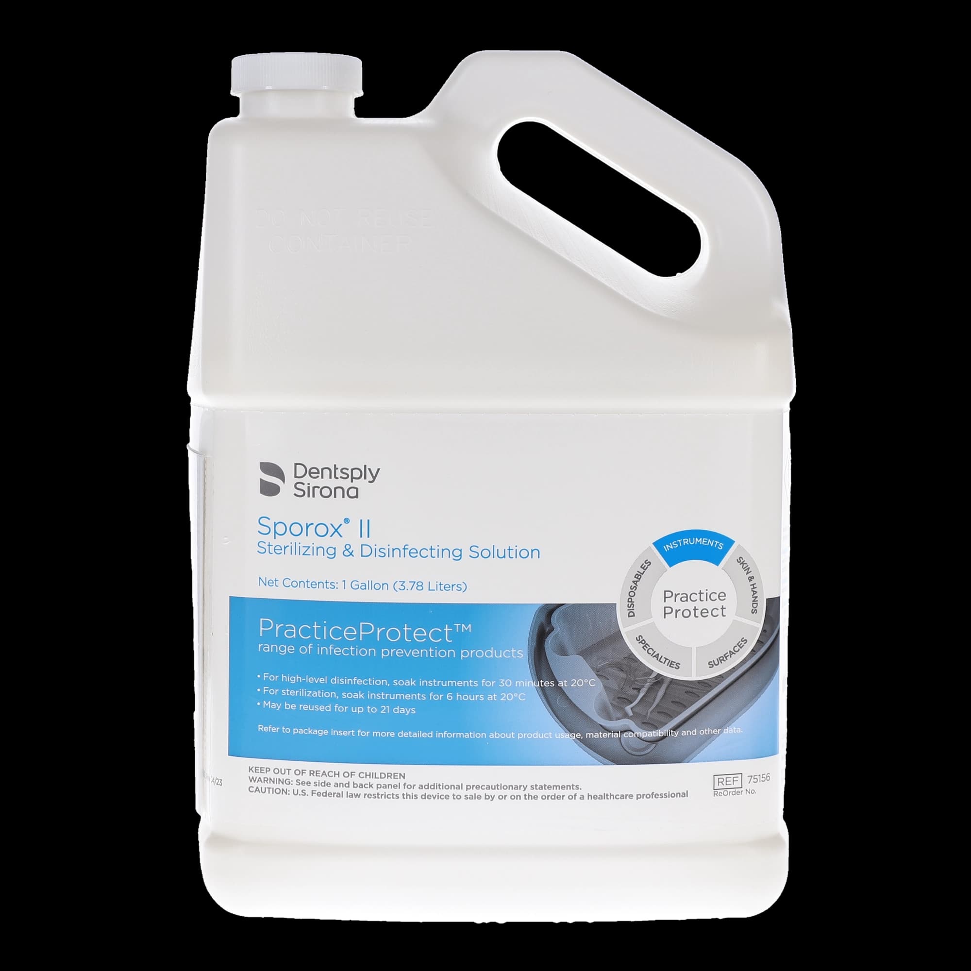 Sporox II Sterilizing & Disinfecting Solution, 7.5% Hydrogen Peroxide, 1 Gallon, #75156 - Sporox II Disinfect Solution Gallon Ga - Image 1