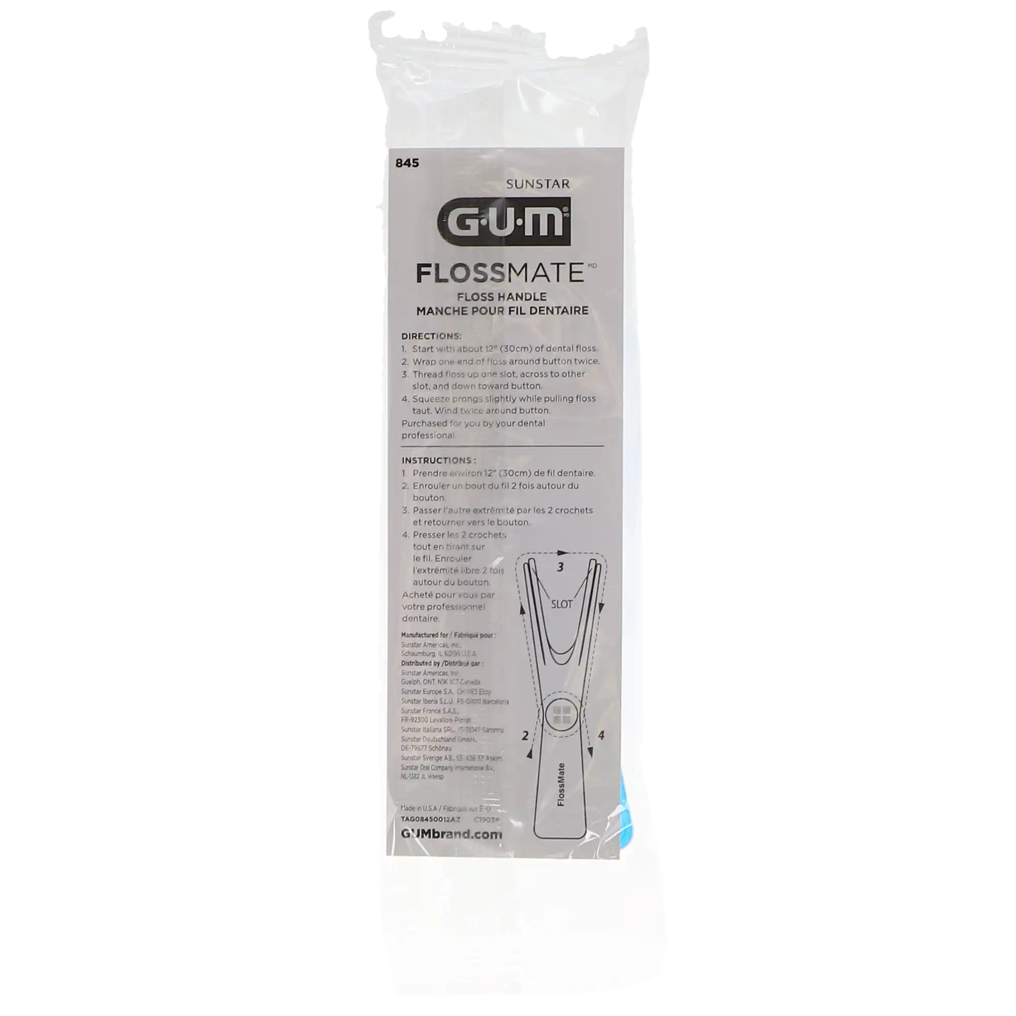 GUM Flossmate Floss Handle, Reusable, 12/Pack, 845PQ thumbnail 6