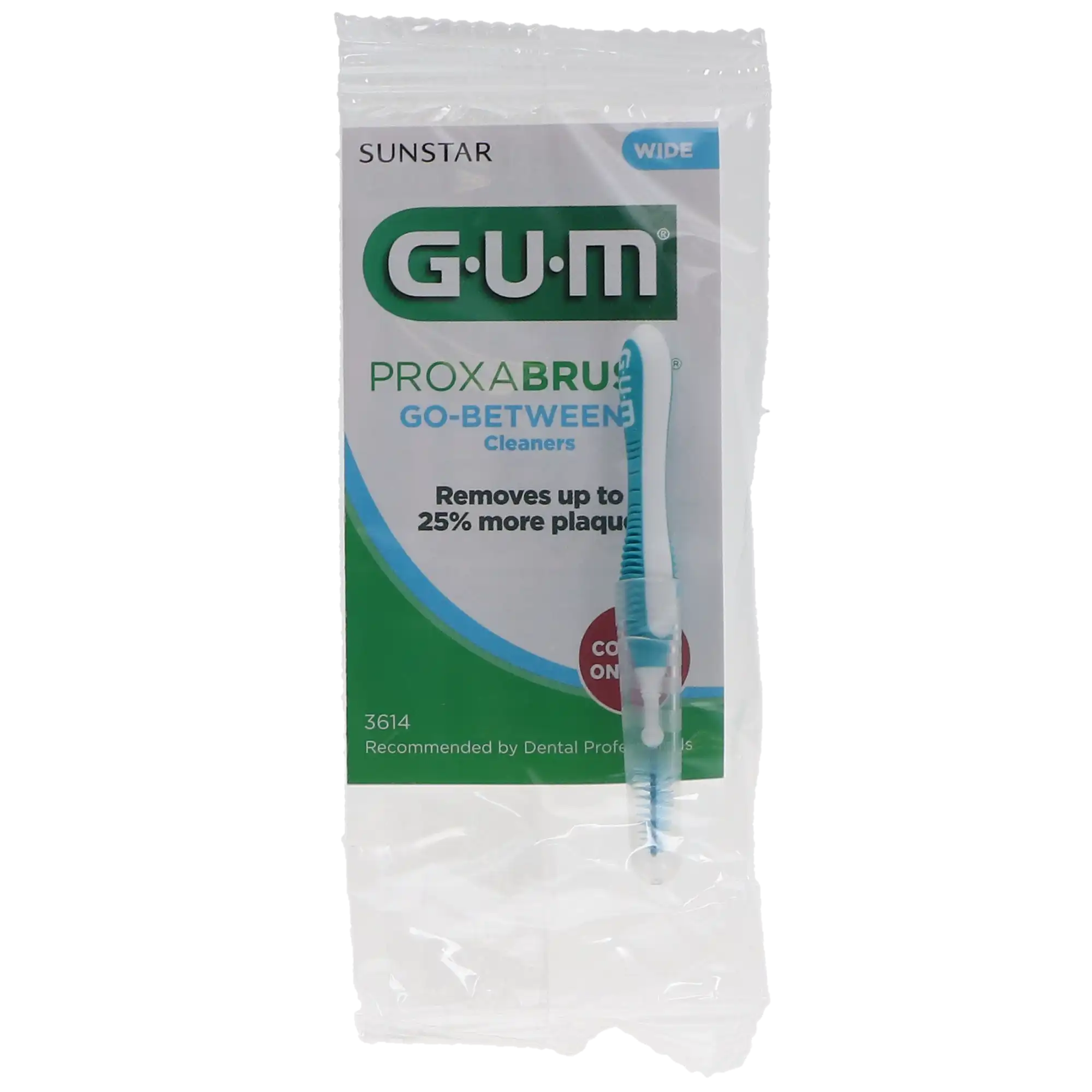 GUM Go-Betweens Proxabrush Cleaners, Wide Tapered, Blue, 36/Box, 3614PQ thumbnail 3