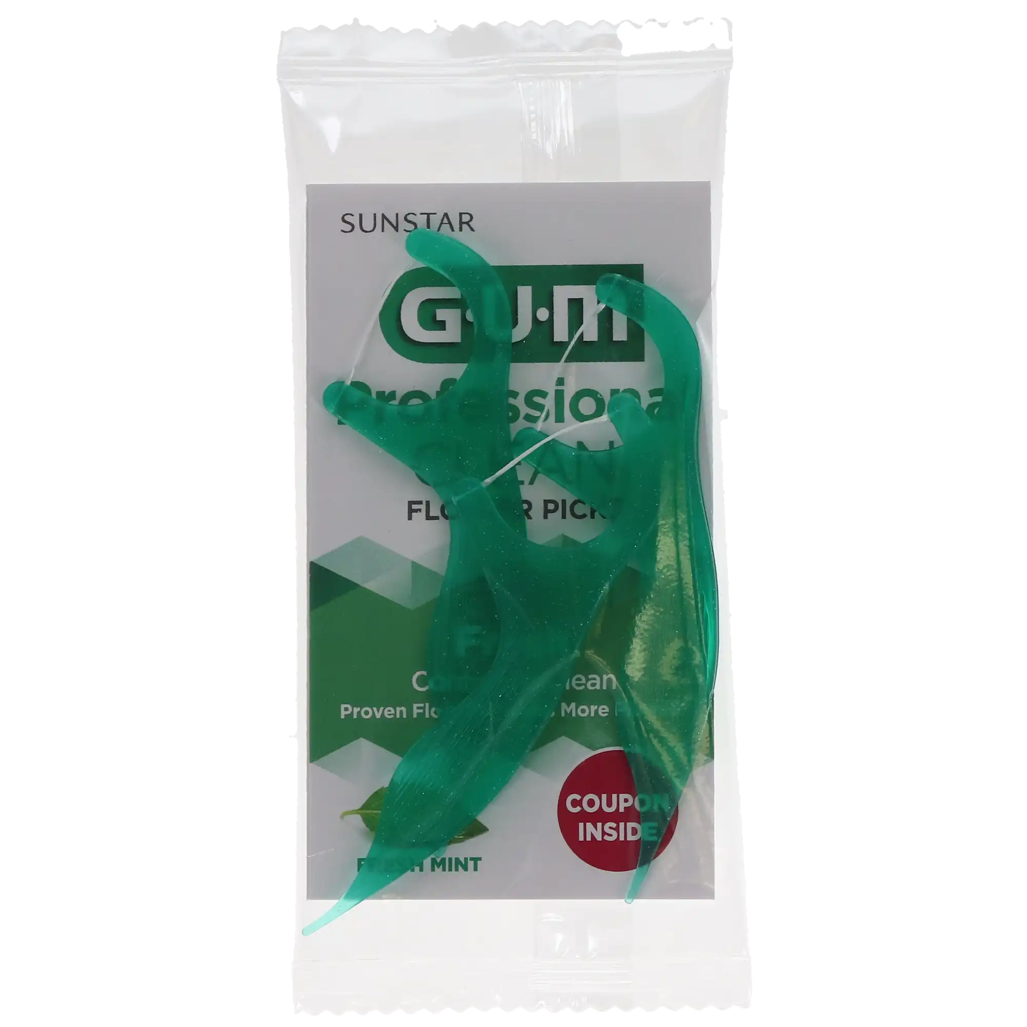 GUM Professional Clean Flossers, Mint, 3 per Pack, 48 Packs/Box, 891PR thumbnail 7