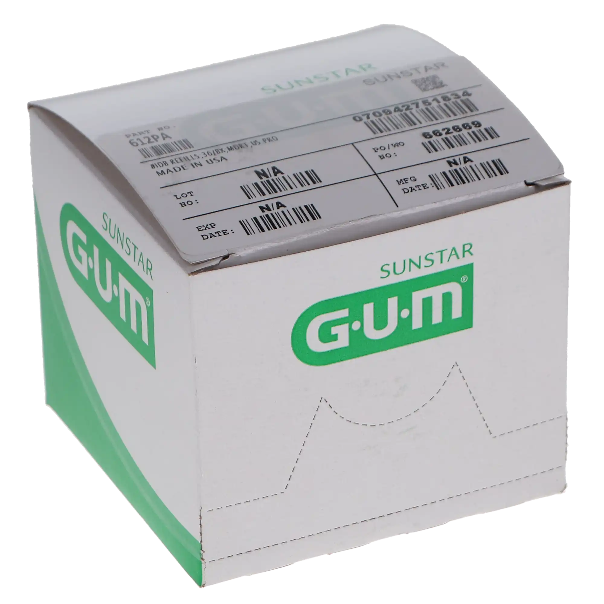 GUM Go-Betweens Proxabrush Refills, Moderate, Tapered, 18 x 2/Box, 612PQA thumbnail 4