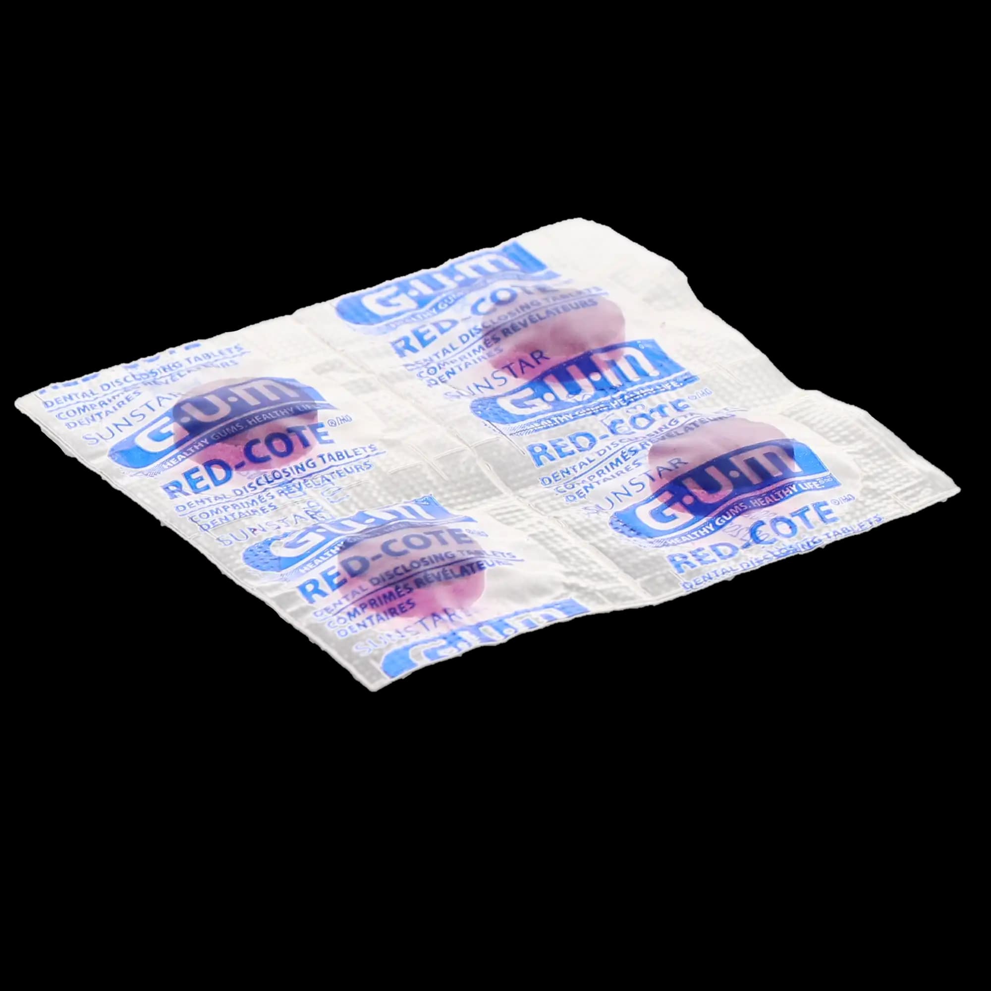 Gum Red-Cote Disclosing Tablets, Cello Pack, 250/Pk, 800CQA thumbnail 2