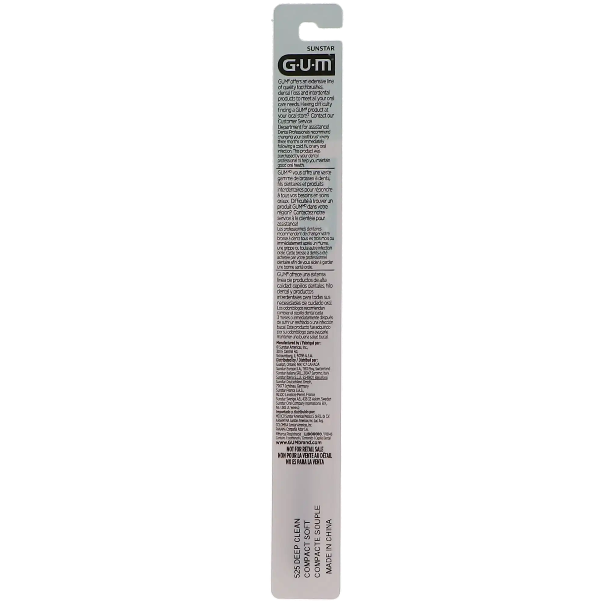 GUM Technique Deep Clean Toothbrush, Soft, Compact Head, Assorted Colors, 12/Box, 525TPA1 thumbnail 8