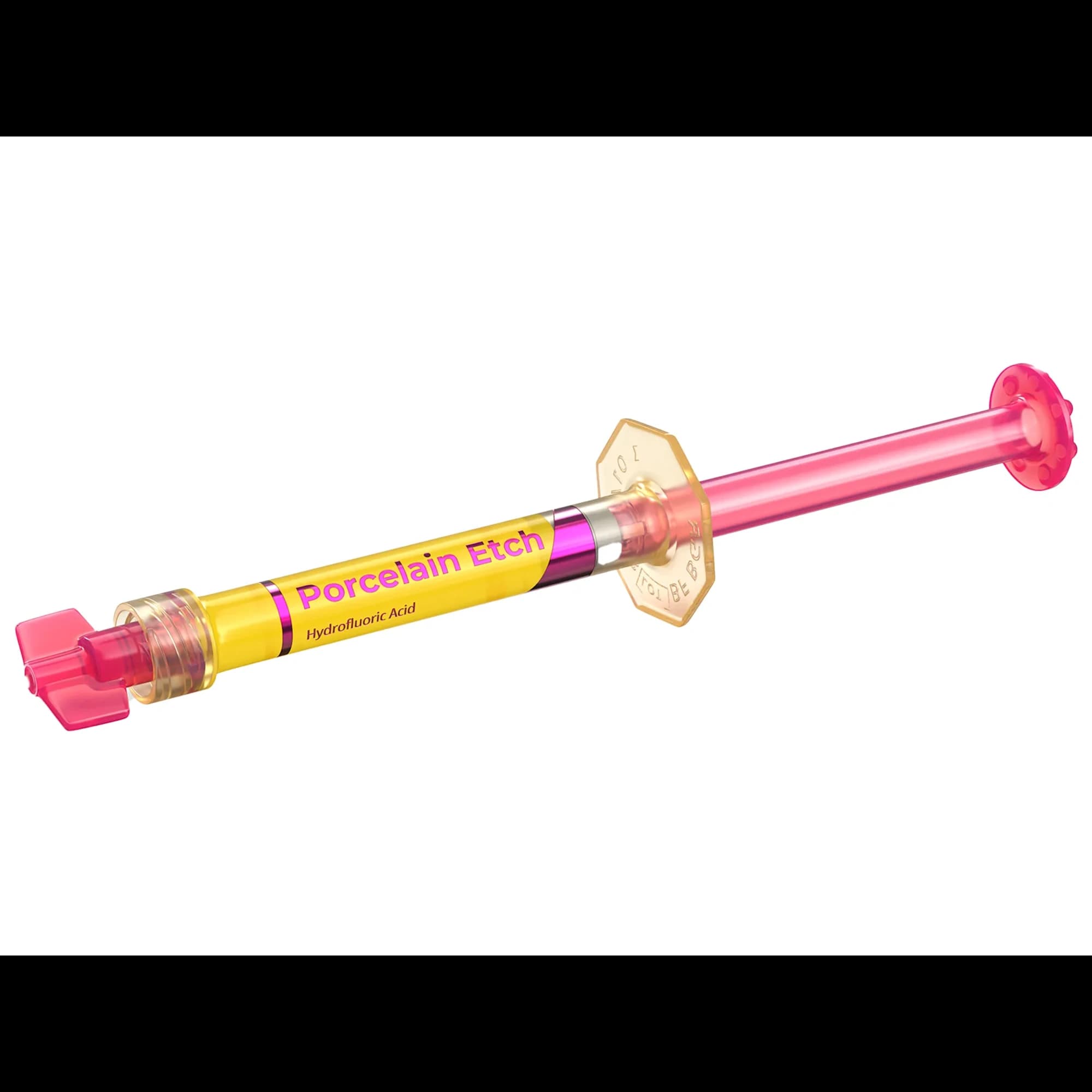 Ultradent Porcelain Etch, 9% Hydrofluoric Acid Etching Gel, Syringe Mini Refill, 1.2 ml, High Viscosity, Yellow, 2/Pk, 406 - Porcelain Etch - Image 1