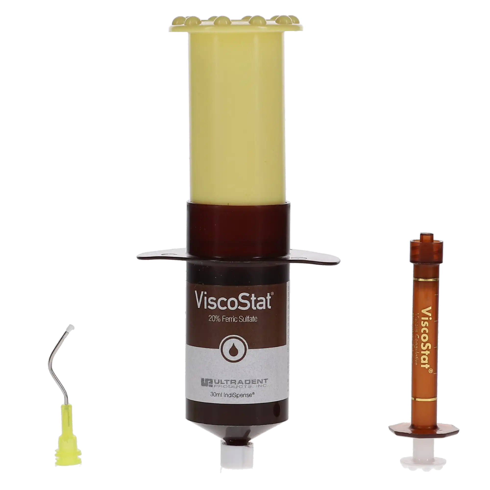Ultradent ViscoStat Hemostatic Solution, Dento-Infusor IndiSpense Kit (20% Ferric Sulfate Equivalent), 30 mL Syringe, 20 Tips, 20 Empty Syringes, Ref 647 thumbnail 5