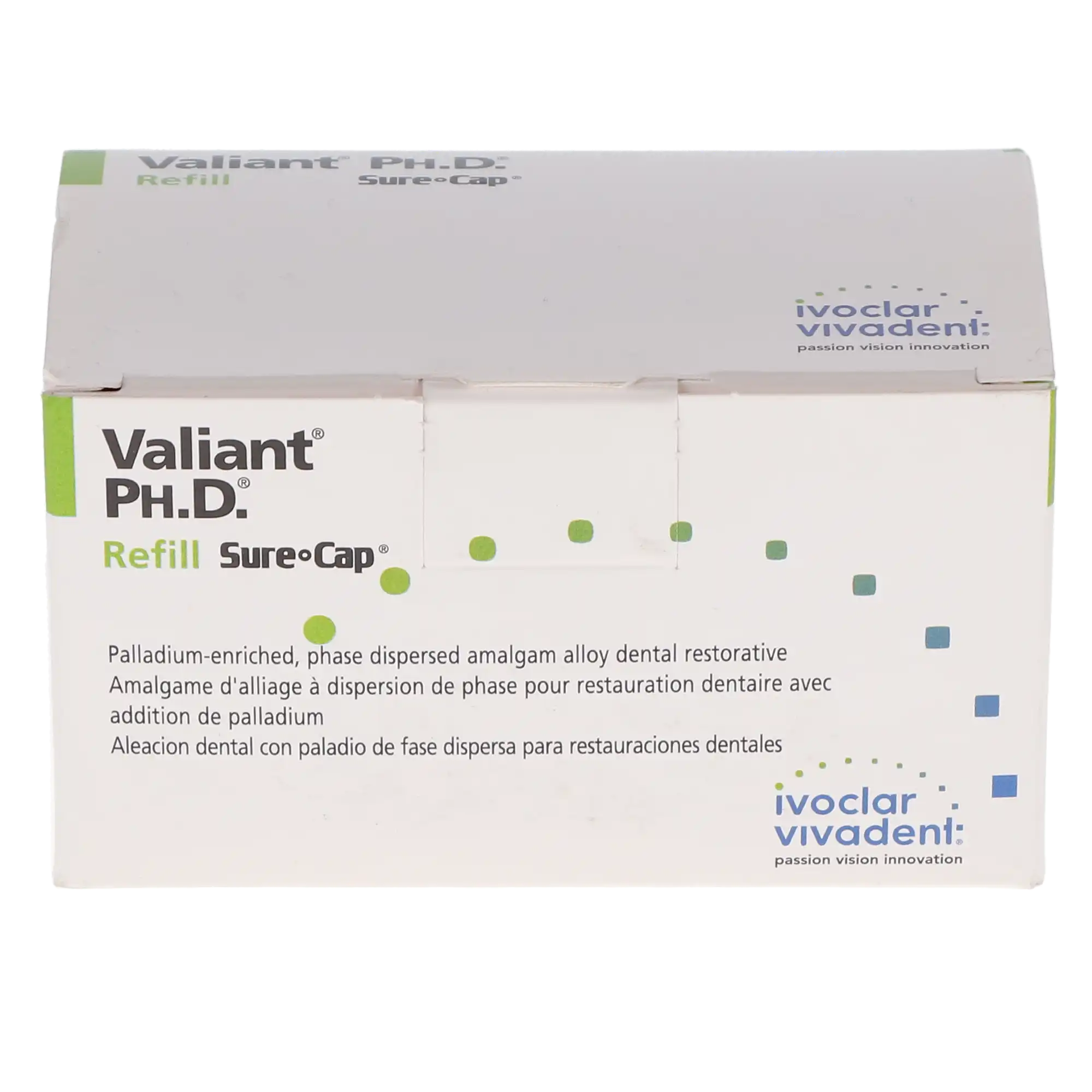 Valiant Ph.D. Sure Cap Amalgam Alloy Capsules, 2 Spill (Blue), Regular Set, 600 mg, 50/Box, NA6050420 thumbnail 6