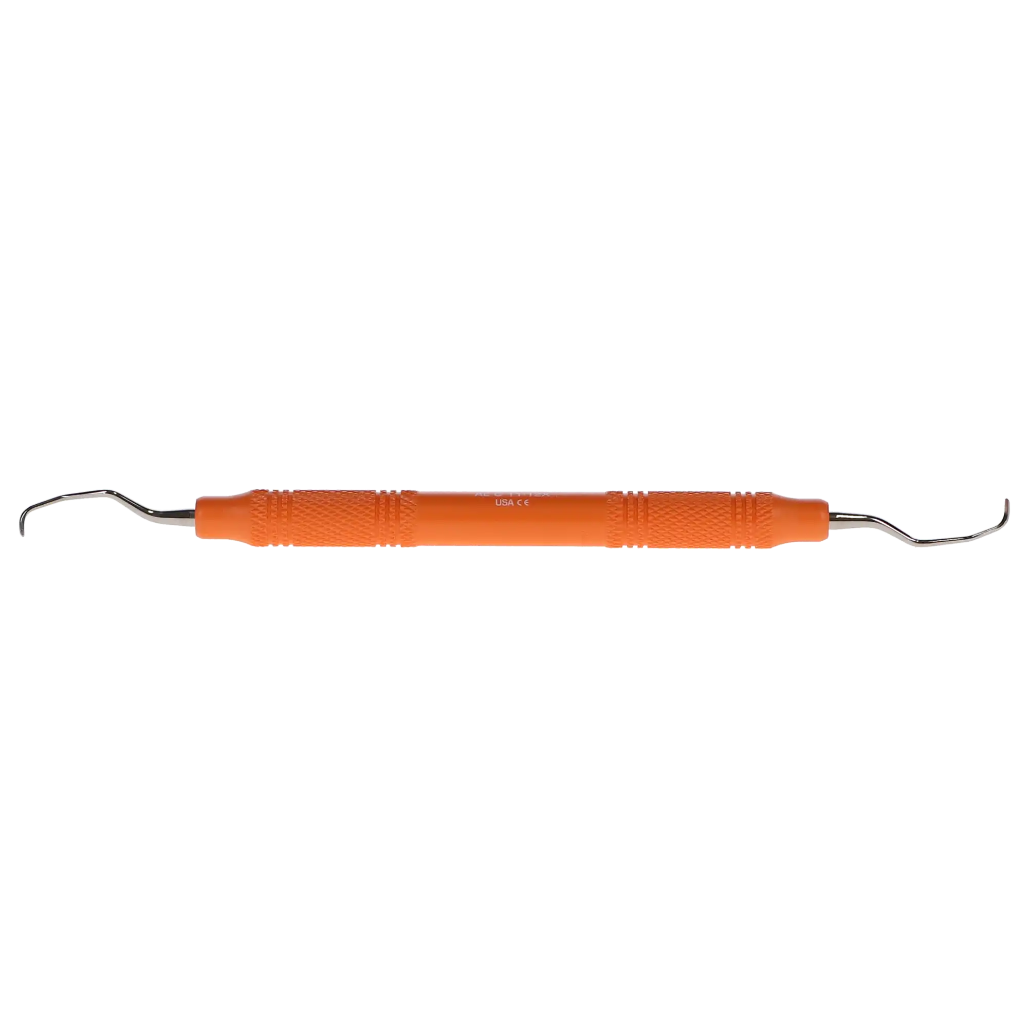 American Eagle Instruments Gracey Curette #11-12, Standard, Double End, EagleLite Resin Handle, 3/8", Orange, 1/Pk, AEG11-12X thumbnail 2