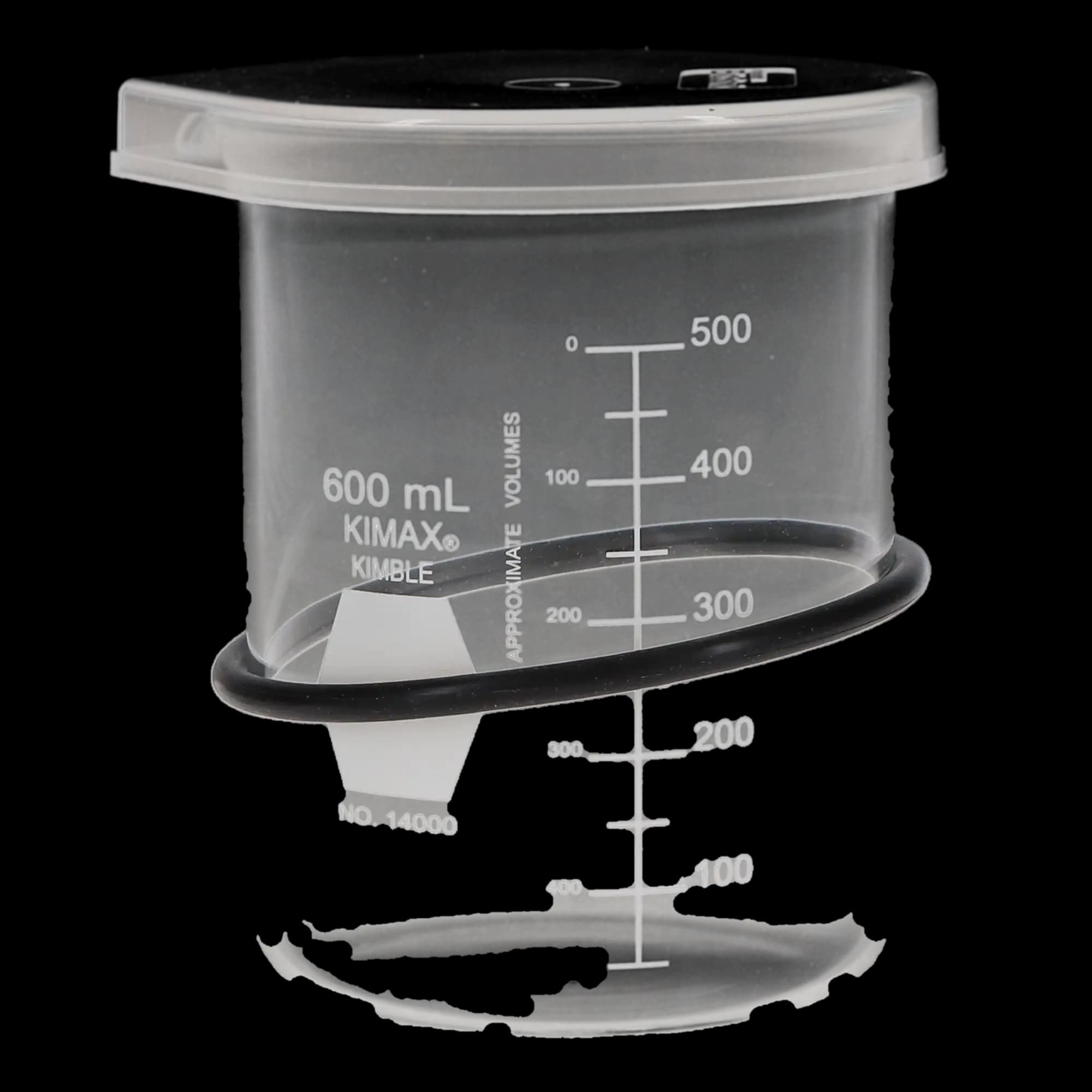BioSonic Borosilicate Ultrasonic Cleaner Beaker, 600 ml, with Cover and Positioning Ring, UC-53 thumbnail 5