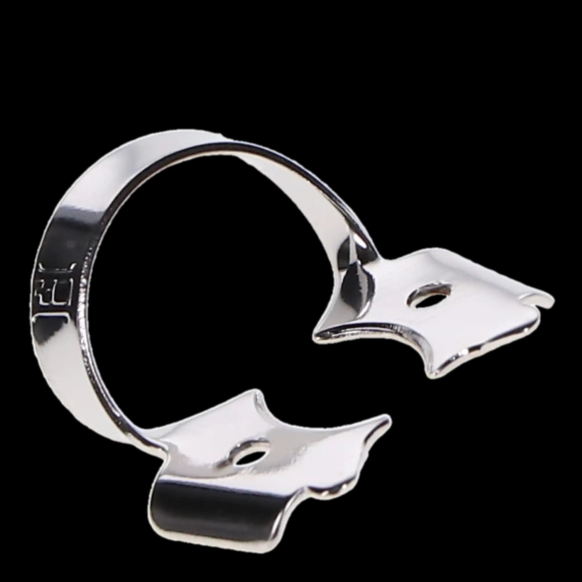 Hygenic Gloss Finish Winged Rubber Dam Clamp #7, Flat Jawed, General Purpose, Lower Molar, 1/Pkg, H02758 thumbnail 4