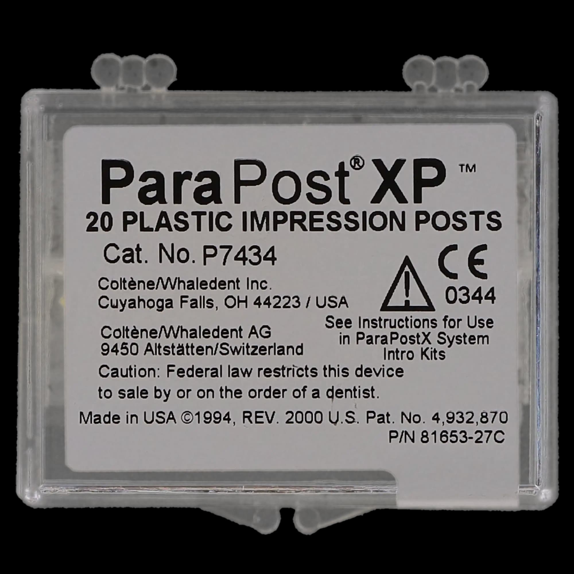 ParaPost XP Plastic Impression Posts, Size 4, Yellow, 0.040"/1.00mm, 20/Pkg, P743-4 thumbnail 5