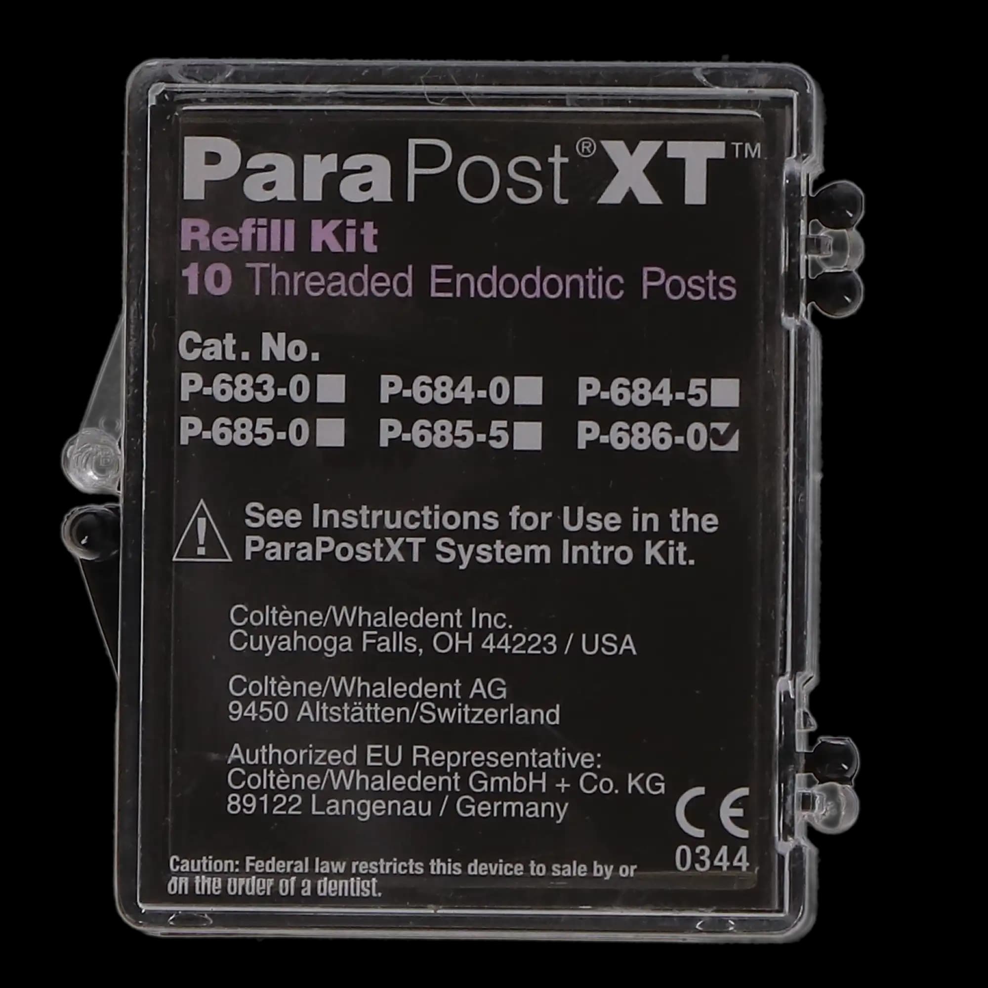 ParaPost XT Titanium Endodontic Posts, Size 6 (0.060"/1.5mm), Black, 10/Pk, P6860 thumbnail 6
