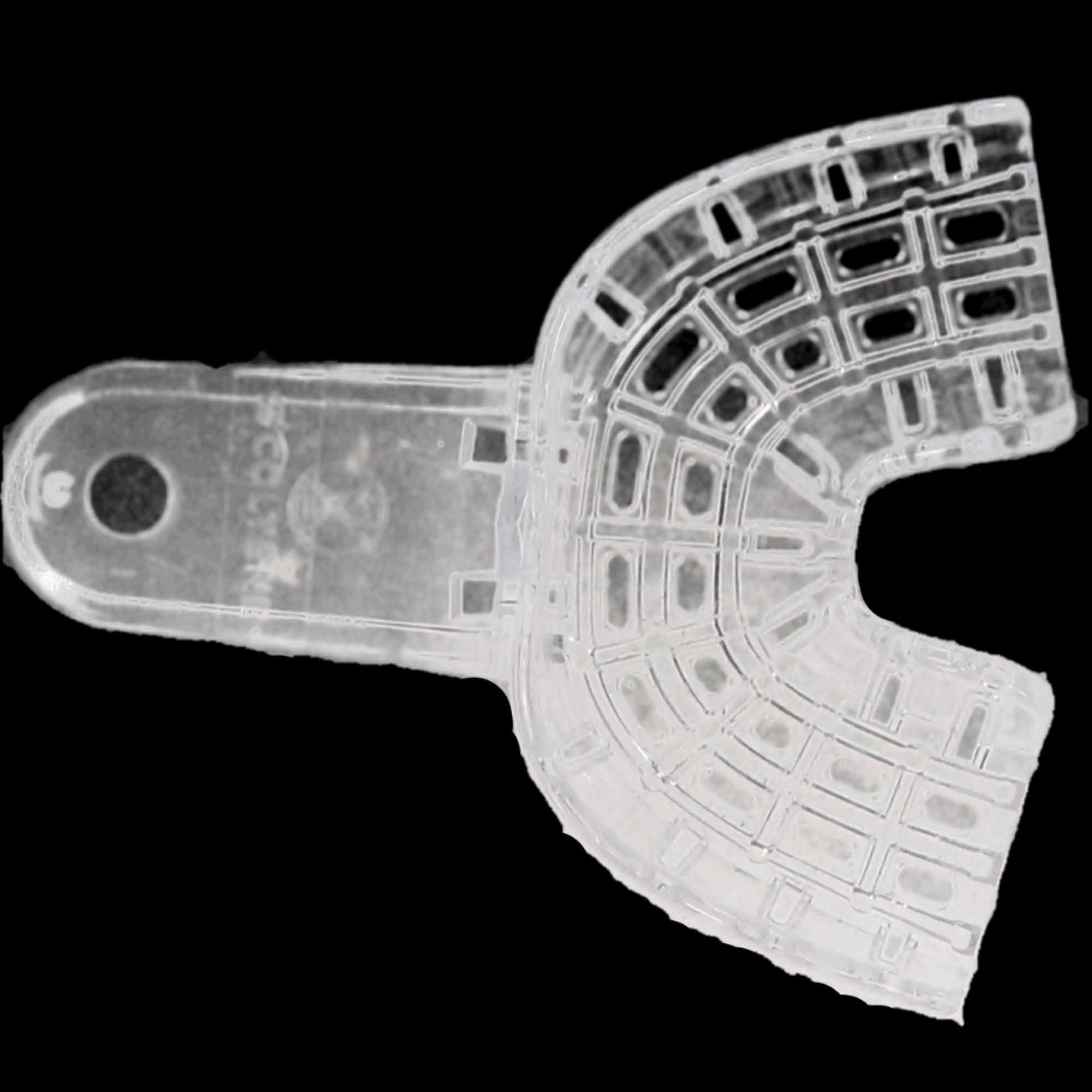 President Disposable Impression Trays, #9 Anterior Universal, Clear, Perforated, 12/Pkg, C6909 thumbnail 9