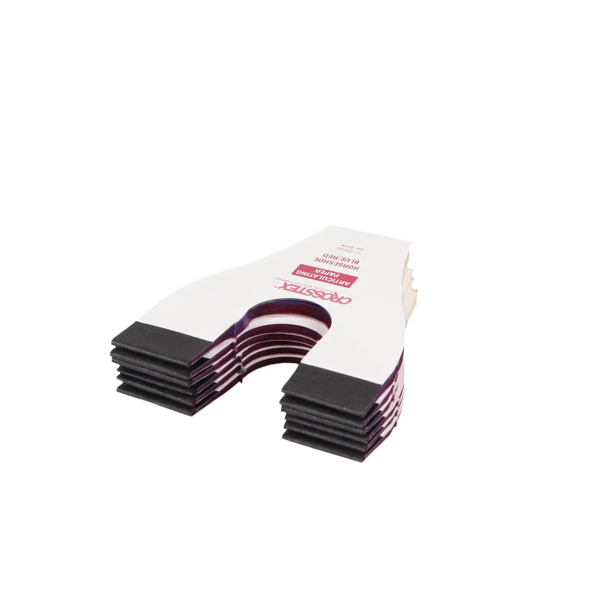 Crosstex TPH Articulating Paper, Horseshoe, 89 Microns, Blue/Red Combo, 6 Books/Box thumbnail 5