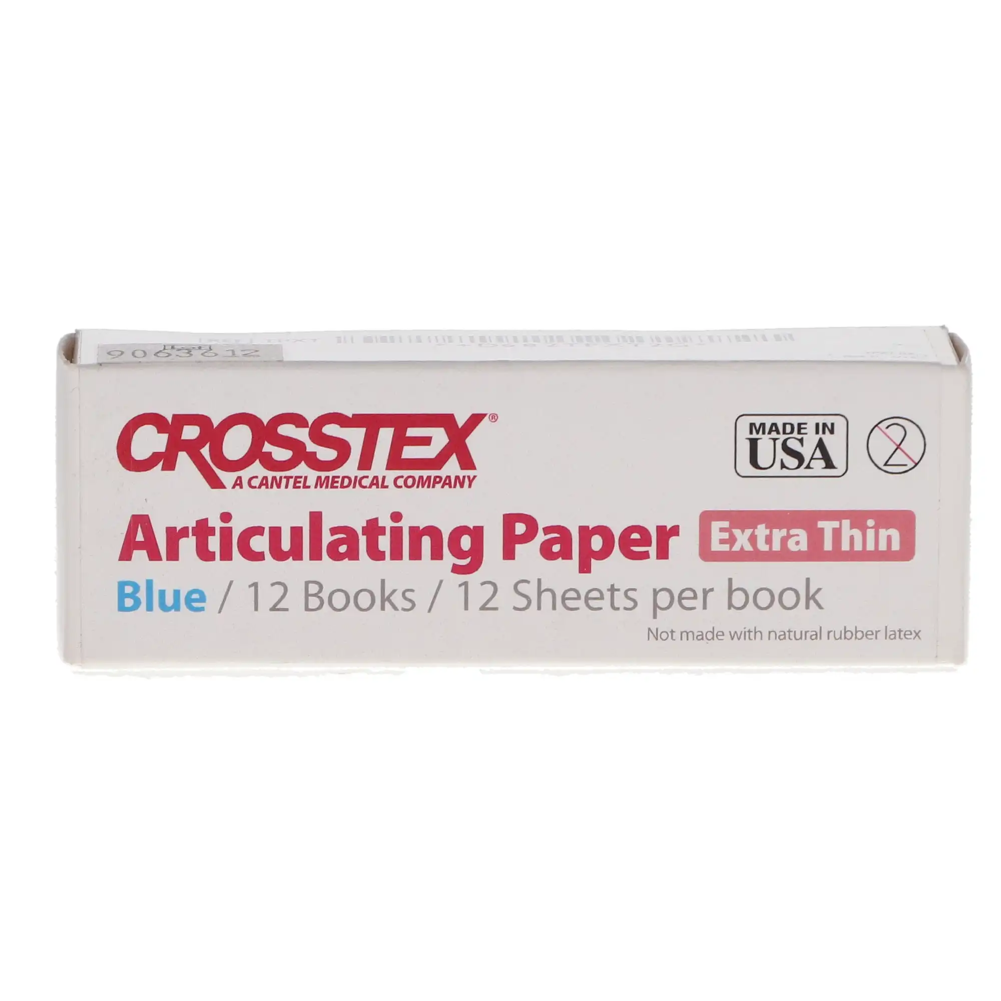 Crosstex Articulating Paper Pre-Cut Strip, X-Thin, 38 Microns, Blue, 144/Box, TPXT thumbnail 4