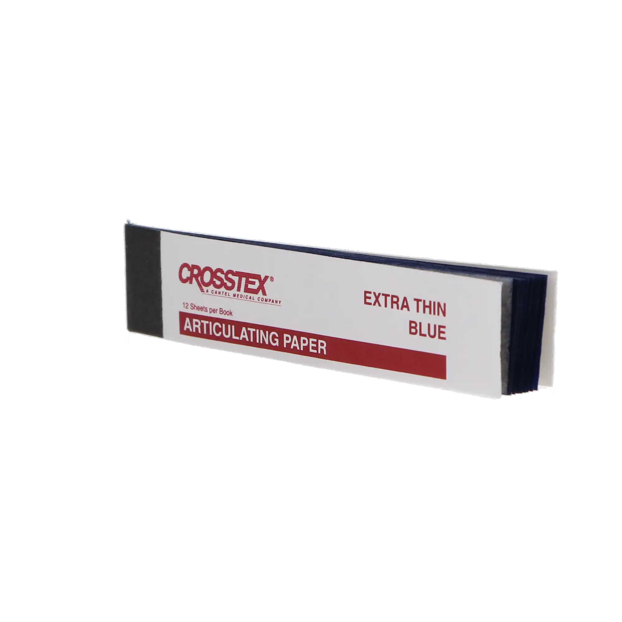 Crosstex Articulating Paper Pre-Cut Strip, X-Thin, 38 Microns, Blue, 144/Box, TPXT thumbnail 5