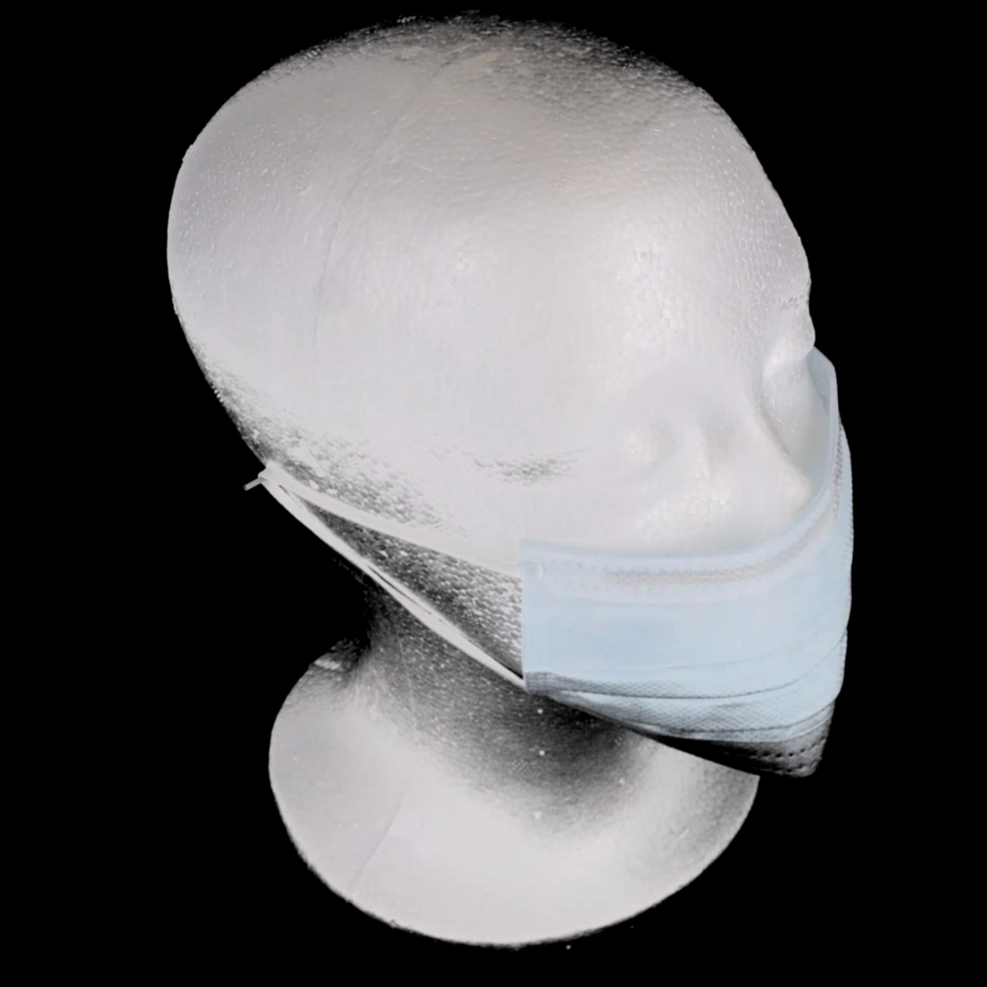 Crosstex Ultra Earloop Face Masks, ASTM Level 3, Latex Free, Blue, 40/Box, GCFCXU thumbnail 10