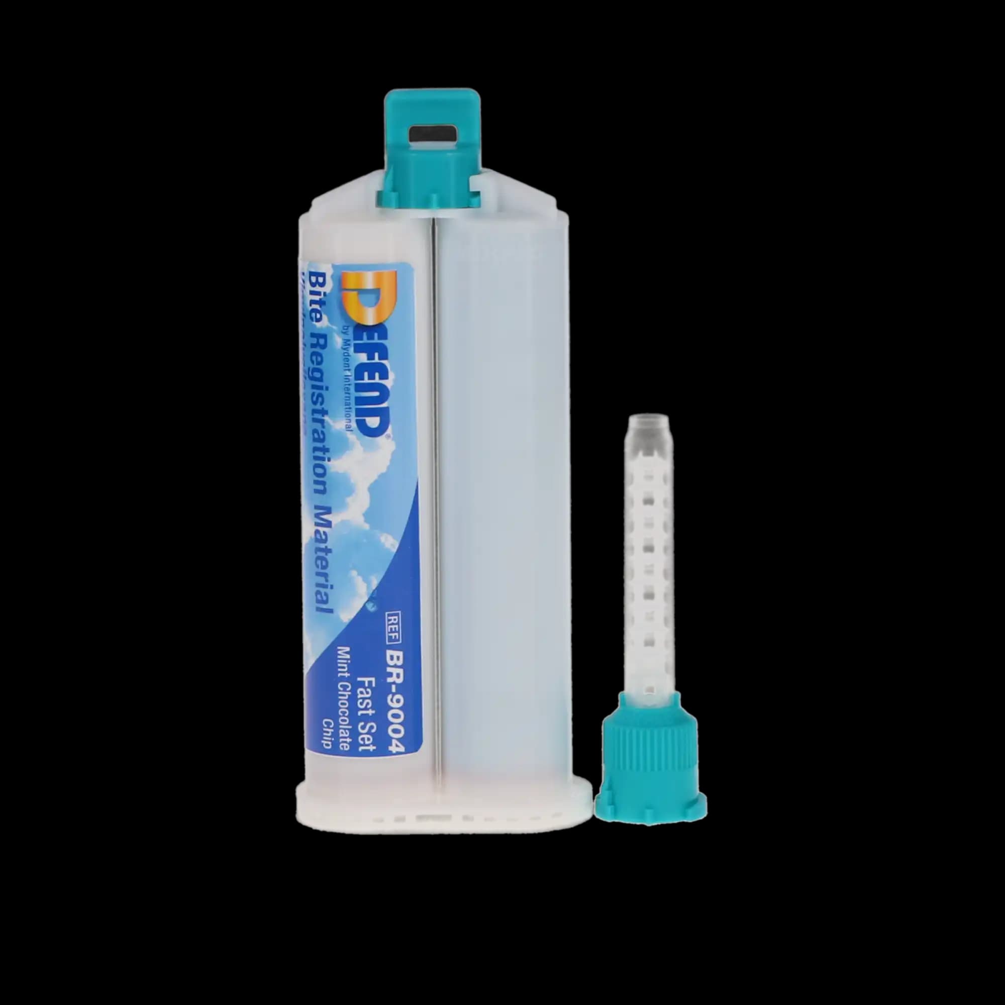 Defend Bite Registration Material, Hard Fast Set, Unflavored, Blue, 2 x 50 mL Cartridges, BR9010 thumbnail 5