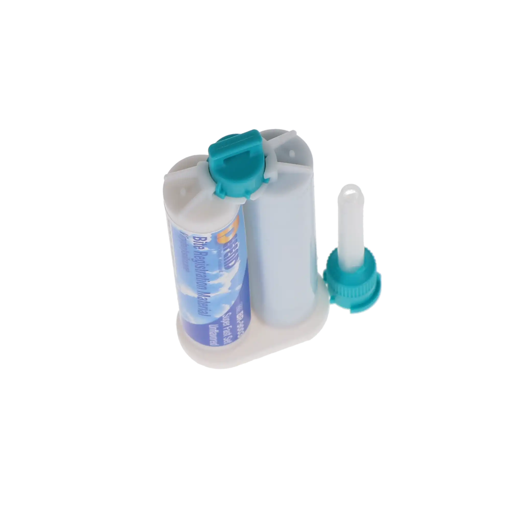 Defend Bite Registration Material, Super Fast Set, Mint Chocolate Chip, Light Blue, 2 x 50 mL Cartridges, BR9005 thumbnail 3