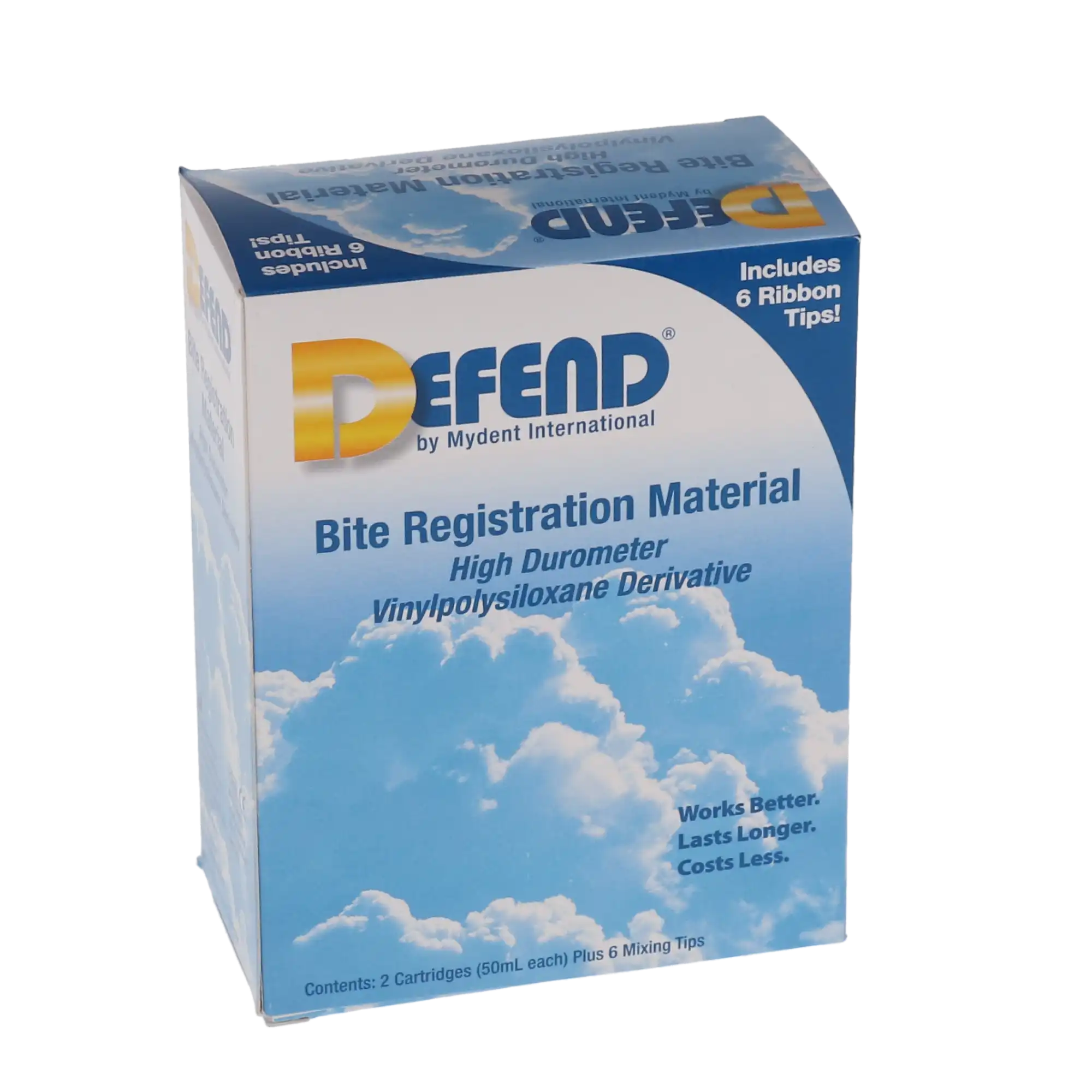 Defend Bite Registration Material, Super Fast Set, Mint Chocolate Chip, Light Blue, 2 x 50 mL Cartridges, BR9005 thumbnail 4