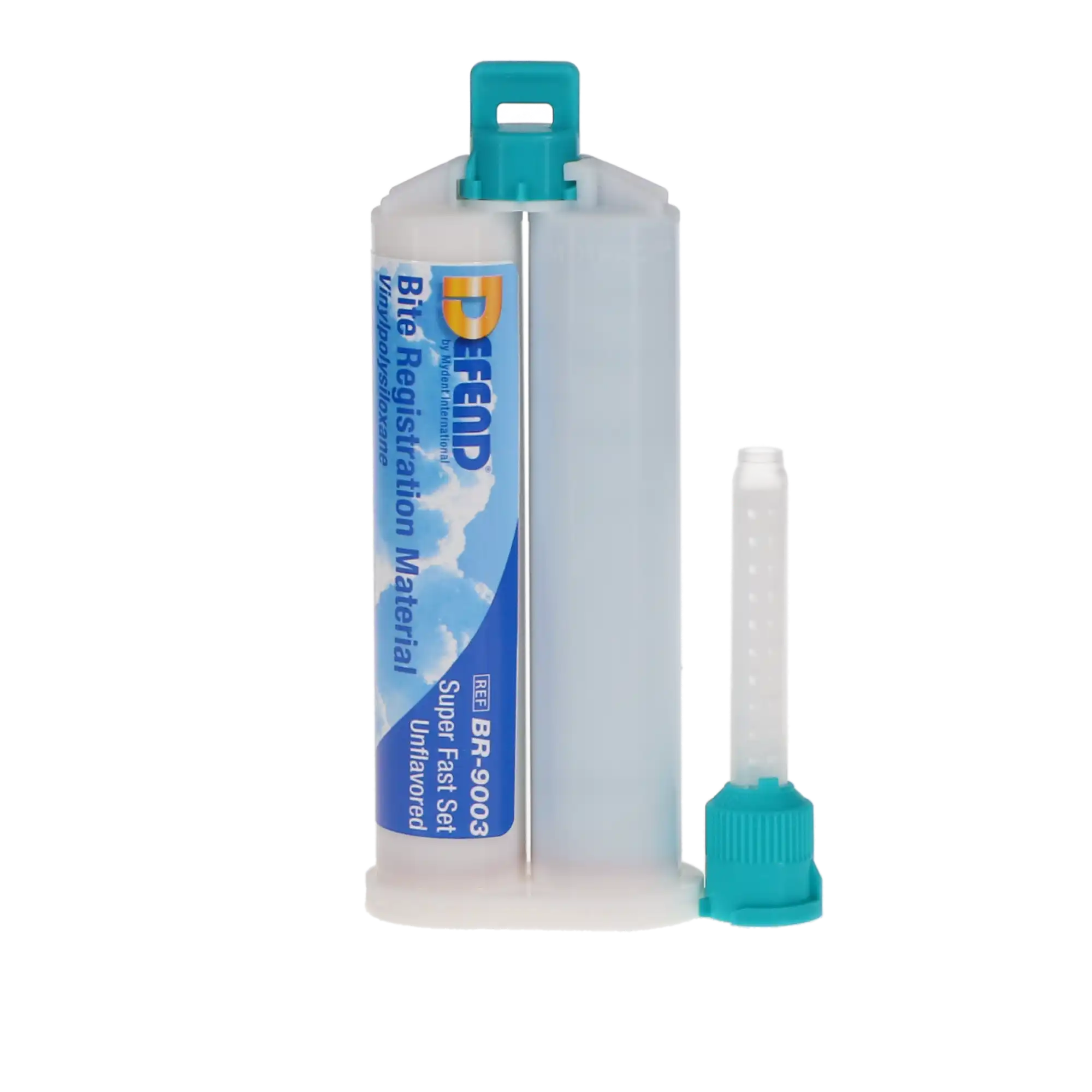 Defend Bite Registration Material, Super Fast Set, Mint Chocolate Chip, Light Blue, 2 x 50 mL Cartridges, BR9005 thumbnail 5