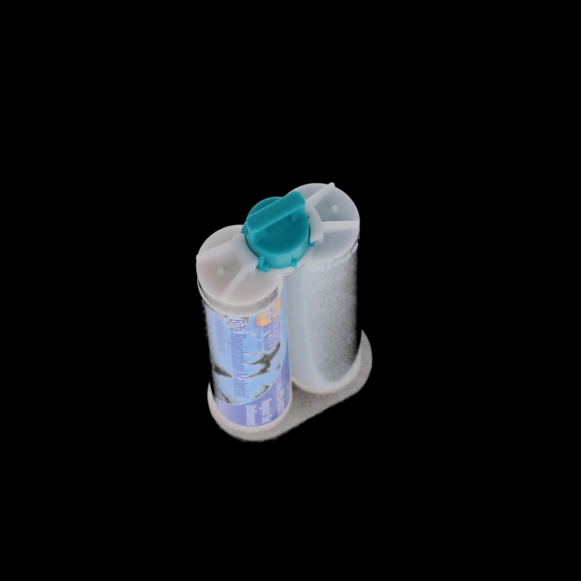 Defend Bite Registration Material, Regular Set, Unflavored, Light Blue, 2 x 50 mL Cartridges, BR9001 thumbnail 3