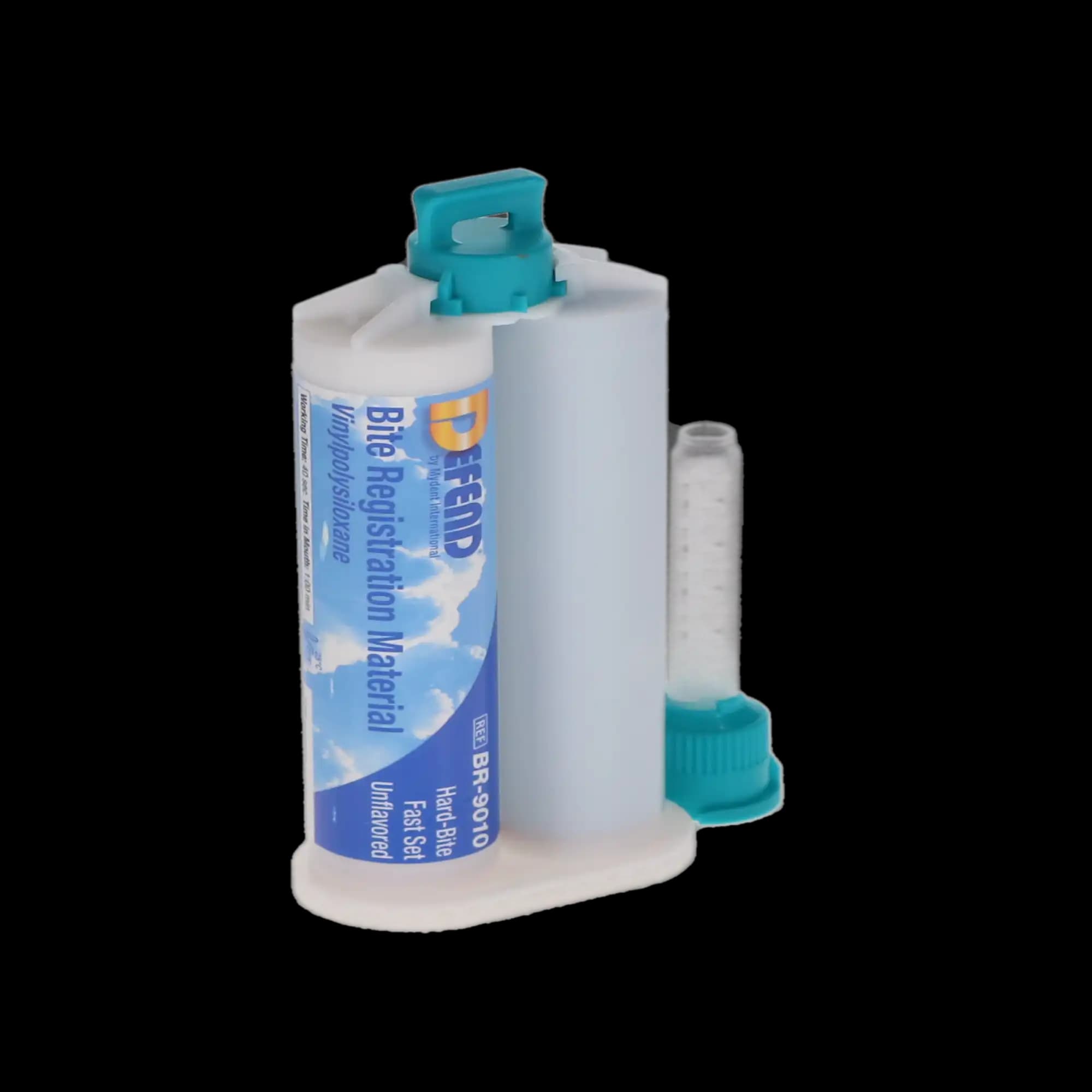 Defend ClearBite Bite Registration Material, Fast Set, Unflavored, Clear, 2 x 50 mL Cartridges with 6 Mixing Tips, BR-9200 thumbnail 2