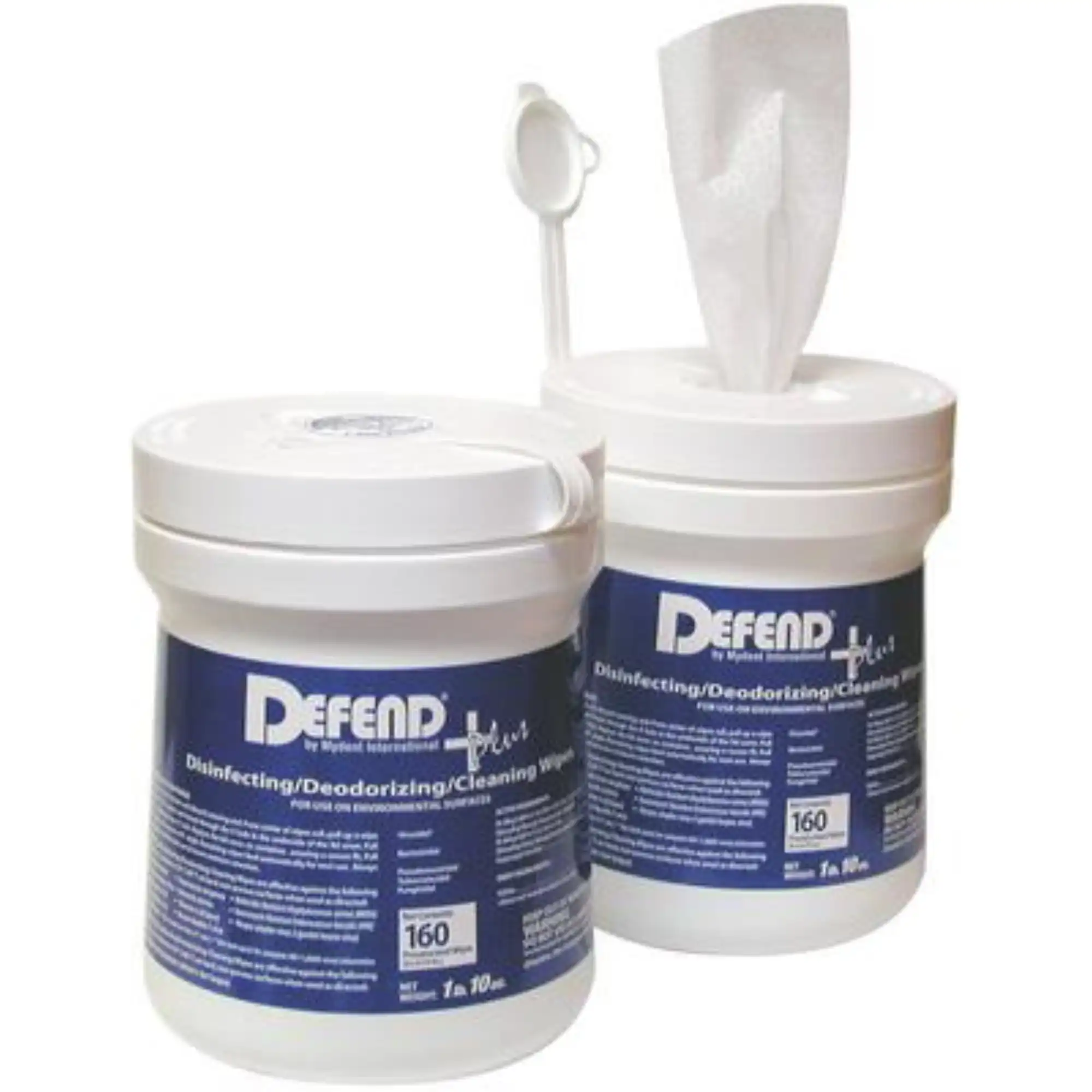 Mydent Defend Plus Disinfecting Wipes, 6" x 6", 160 Sheets/Pack, SO9000 - Defend Plus Disinfecting Wipes, 6" x 6", 160 Sheets/Pk, SO9000 - Image 1