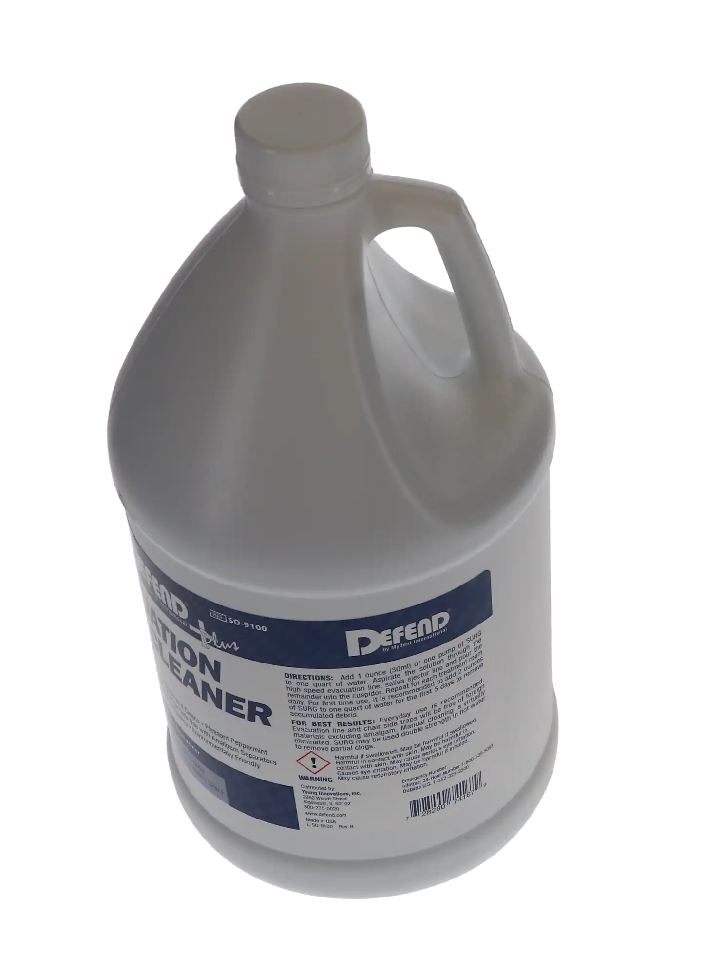 SURG Evacuation System Cleaner, 1 Gallon Bottle, 128 Treatments, SO-9100 thumbnail 4