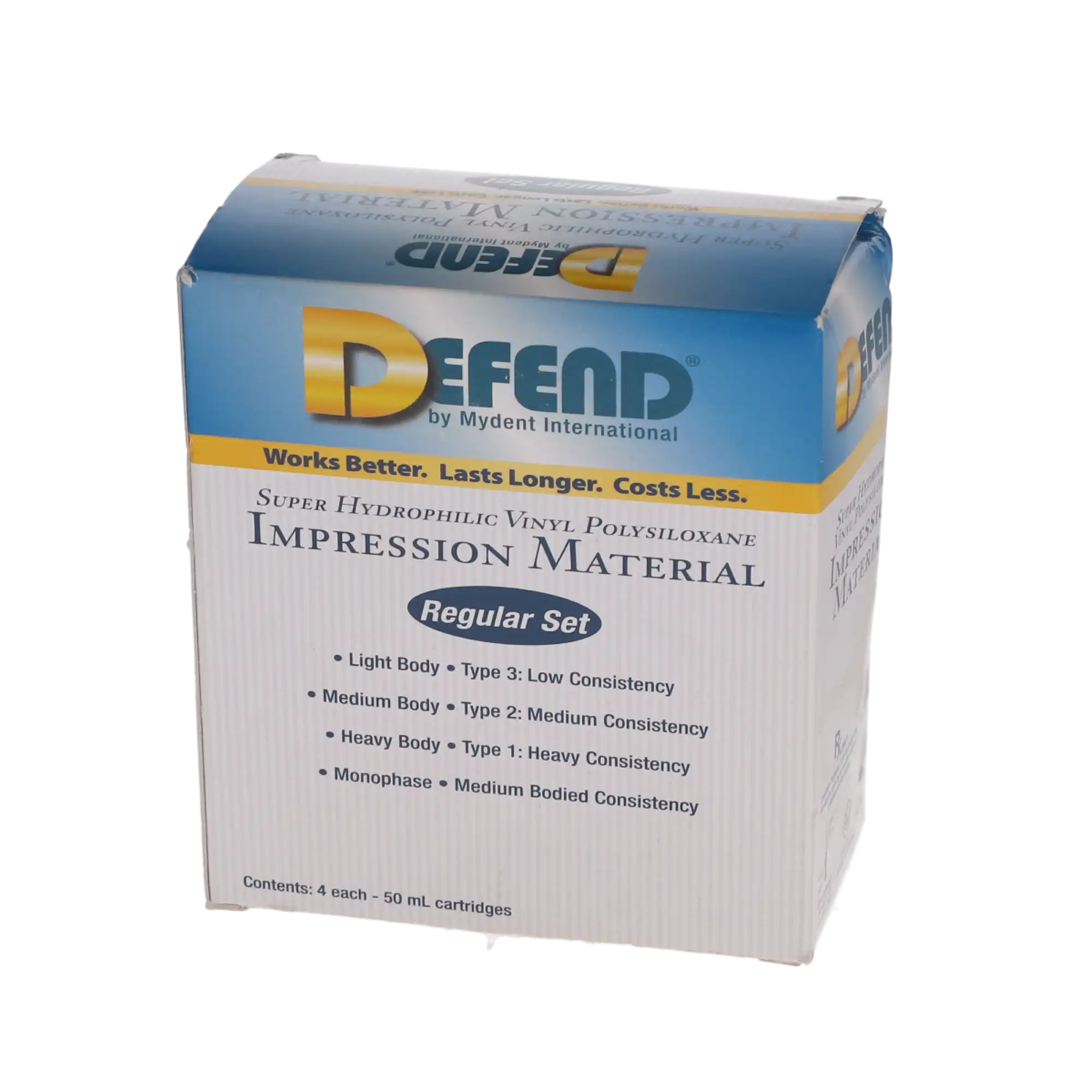 Defend Vinyl Polysiloxane Impression Material, Medium Body, Fast Set, 50 mL Cartridges, 4/Pk, VP9009 thumbnail 5