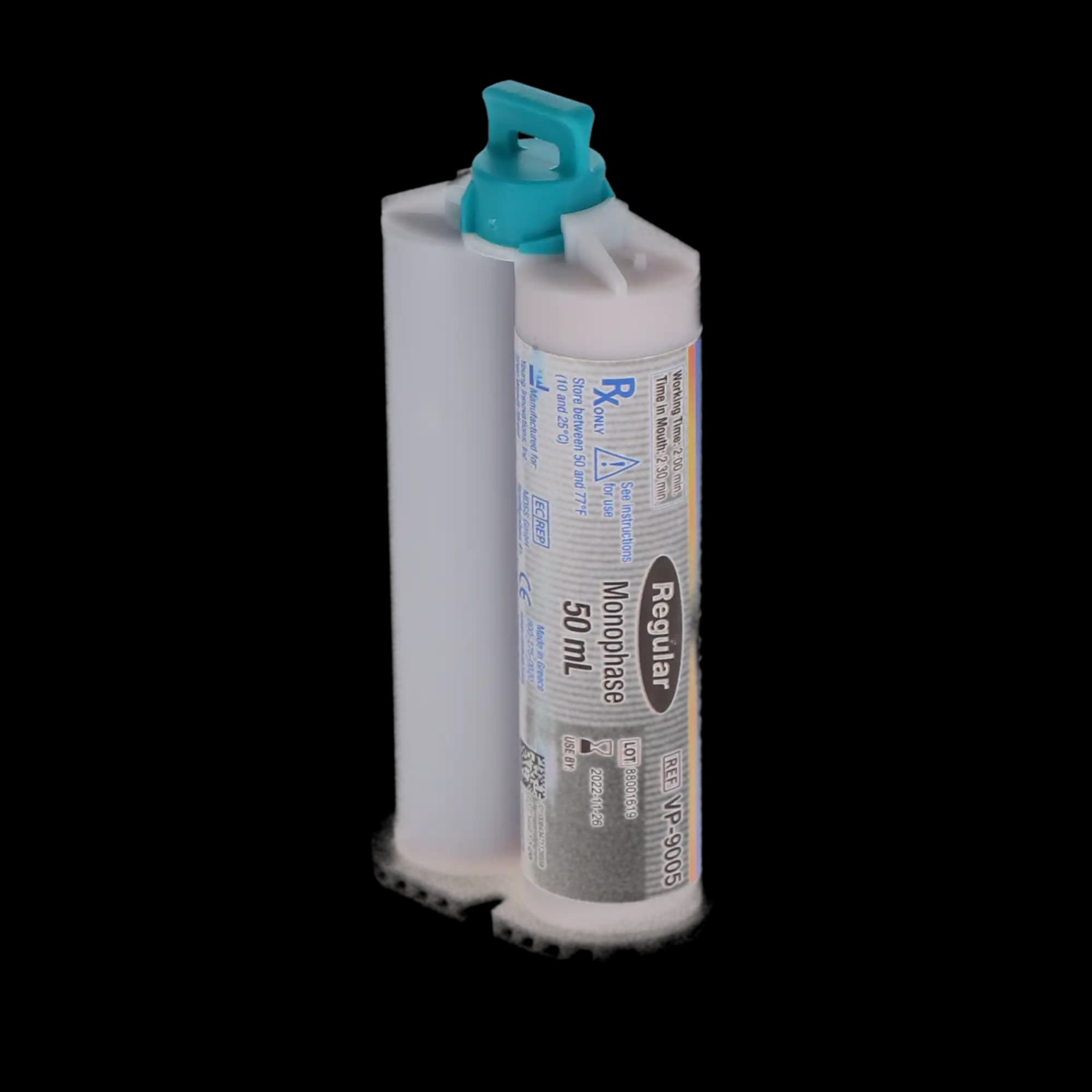 Defend VPS Impression Material, Monophase Body, Regular Set, Super Hydrophilic, 50 ml Cartridges, Purple, 4/Pk, VP9005 thumbnail 4