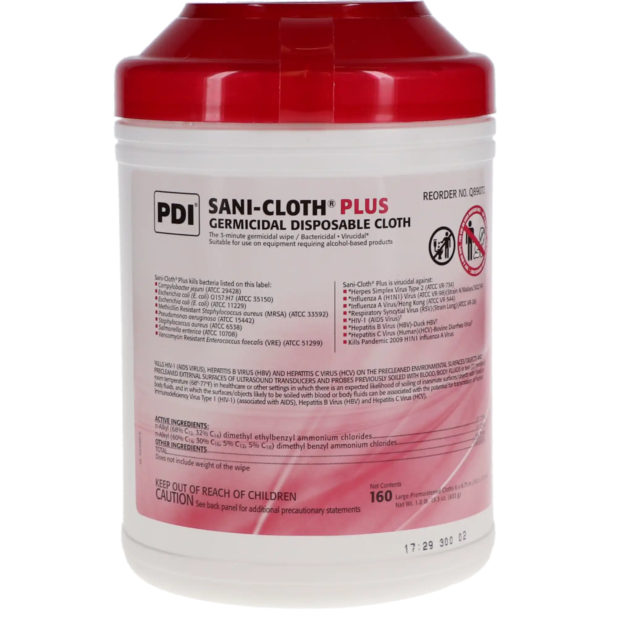 PDI Sani-Cloth AF3 Germicidal Disposable Wipes, Alcohol-Free, Fragrance-Free, Extra Large, 65/Pk, P26584 thumbnail 9