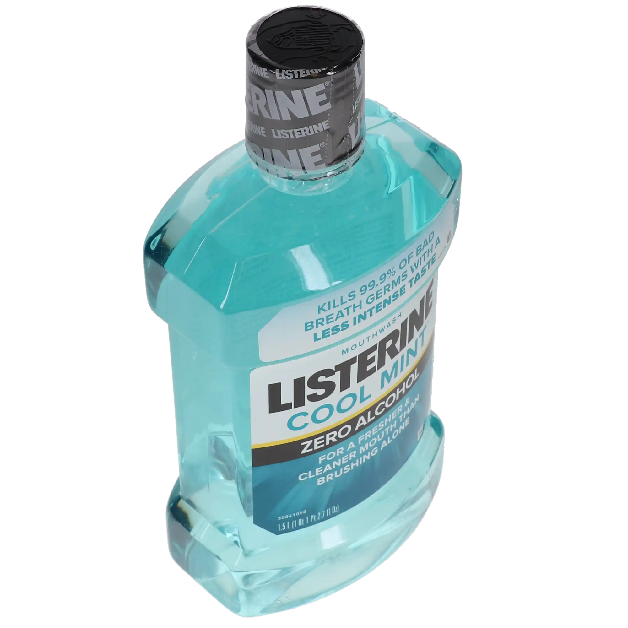 Listerine Zero Mouthwash, Clean Mint, Zero Alcohol, 1.5 L Bottle, 1/Pk, 42834 thumbnail 2