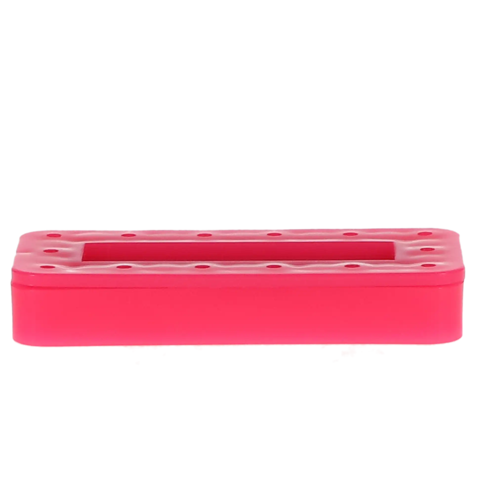 Magnetic Bur Block, 14-Hole, Rectangular, Neon Pink, 1/Pk, OR415 thumbnail 4