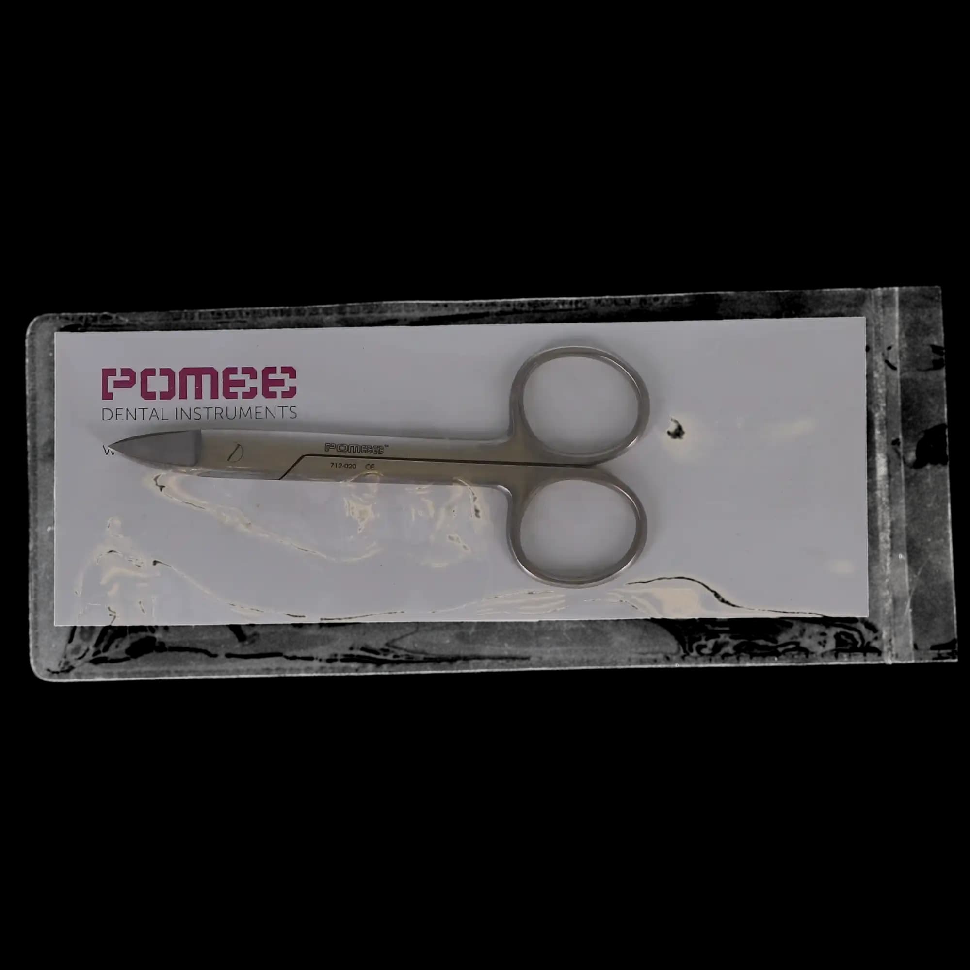 J&J Instruments Crown & Collar Scissors, 4.5" Curved, Stainless Steel, 1 Each, 12-020 thumbnail 4