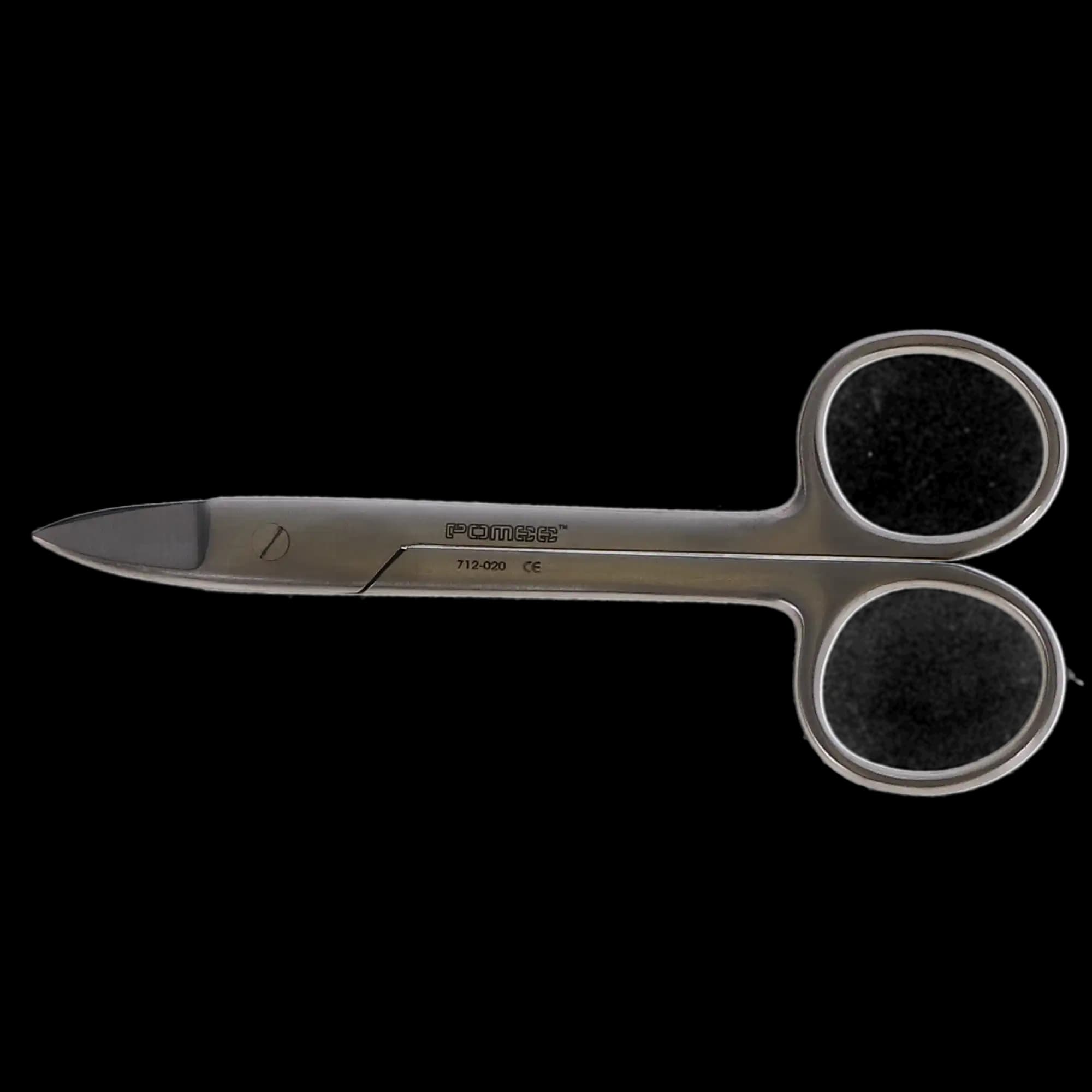J&J Instruments Crown & Collar Scissors, 4.5" Curved, Stainless Steel, 1 Each, 12-020 thumbnail 5