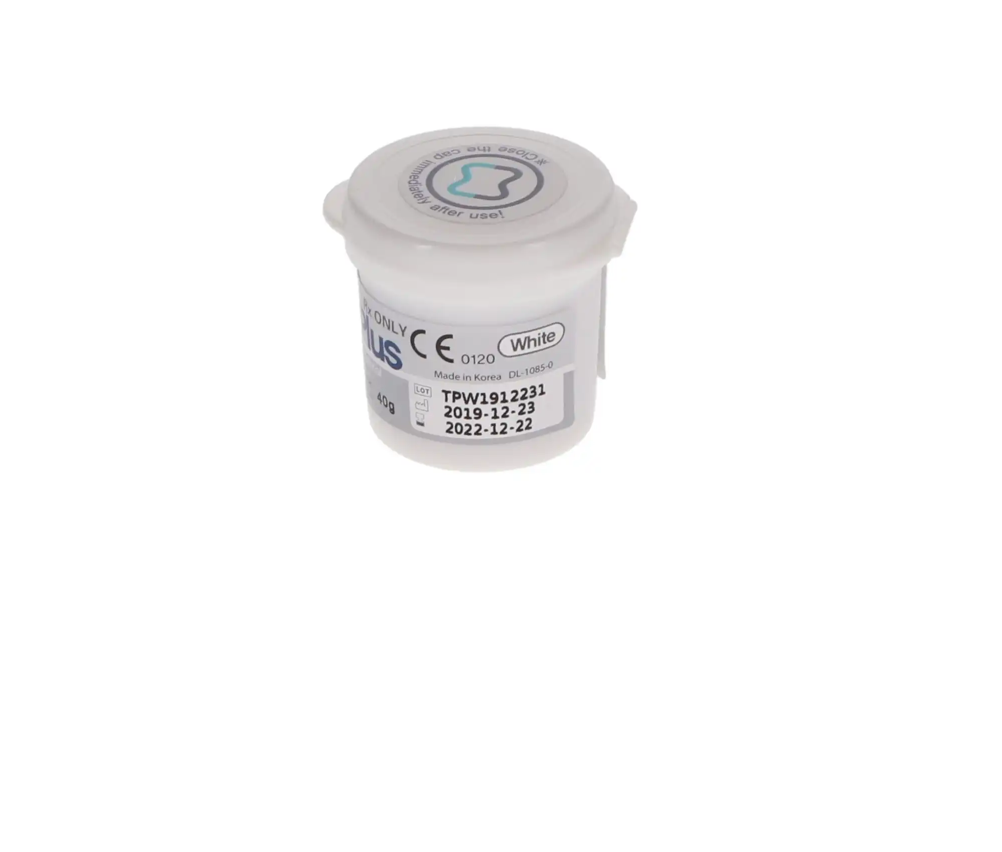 MD Temp Temporary Filling Material, Self-Cure, 40 g, White, 1/Pk, CE300 thumbnail 2