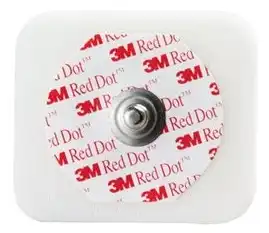 3M Red Dot Monitoring Electrode #2560, Foam Tape with Sticky Gel, 4 x 3.5 cm (1.6" x 1.36"), 50/Bag thumbnail 2