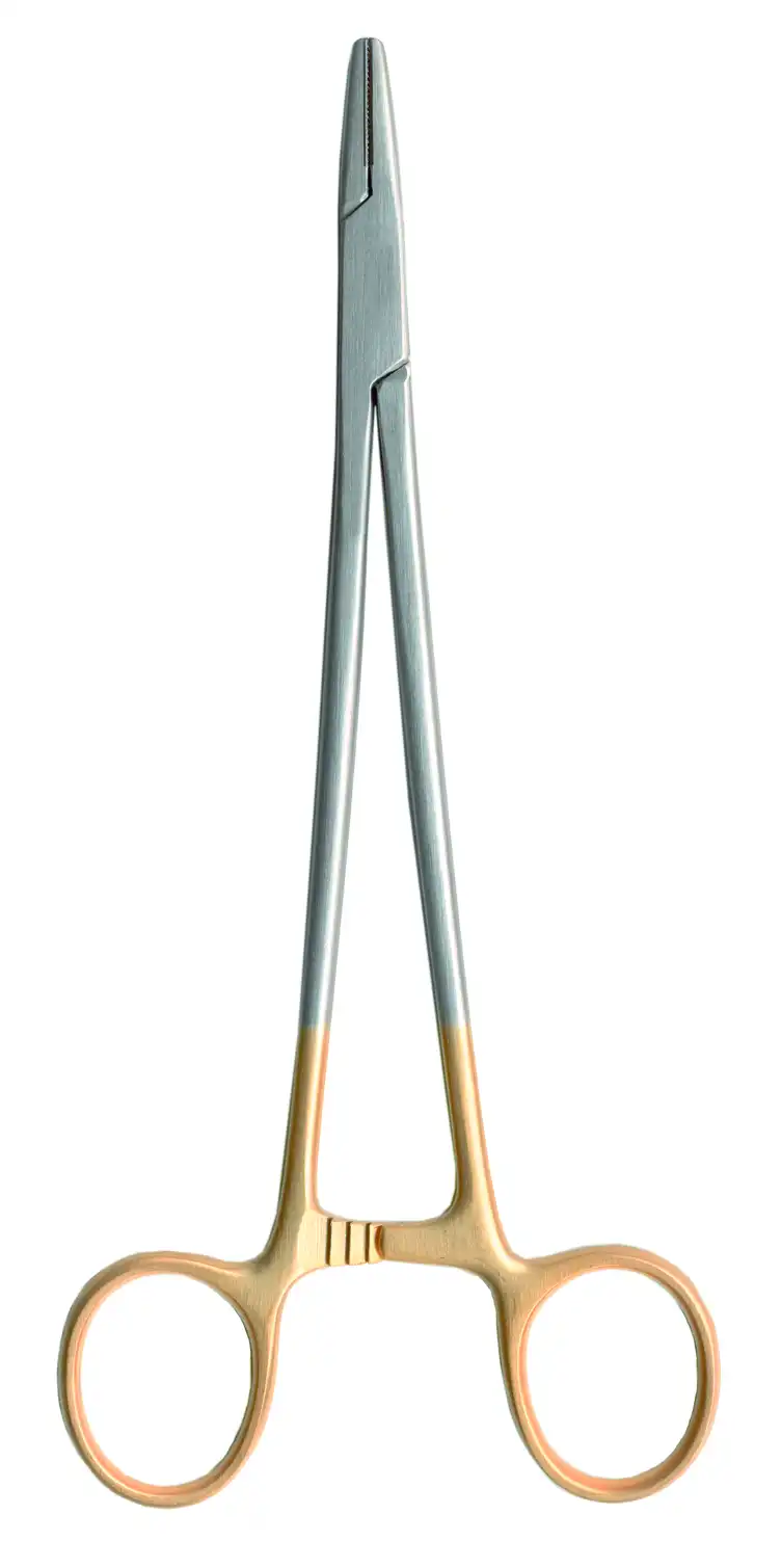 A. Titan Instruments Mayo-Hegar Needle Holder, 7", Carbide Tip, Tungsten-Carbide Inserts, 1/Pk, M7 thumbnail 2