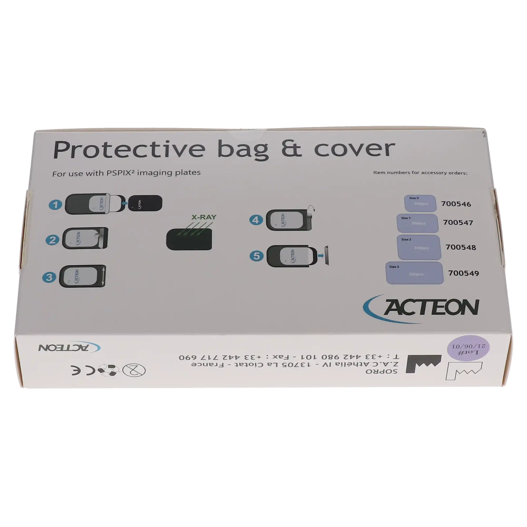 Acteon PSPIX Bag & Cover for Imaging Plate Size 0, Black, 300/Pk, 700546 thumbnail 8