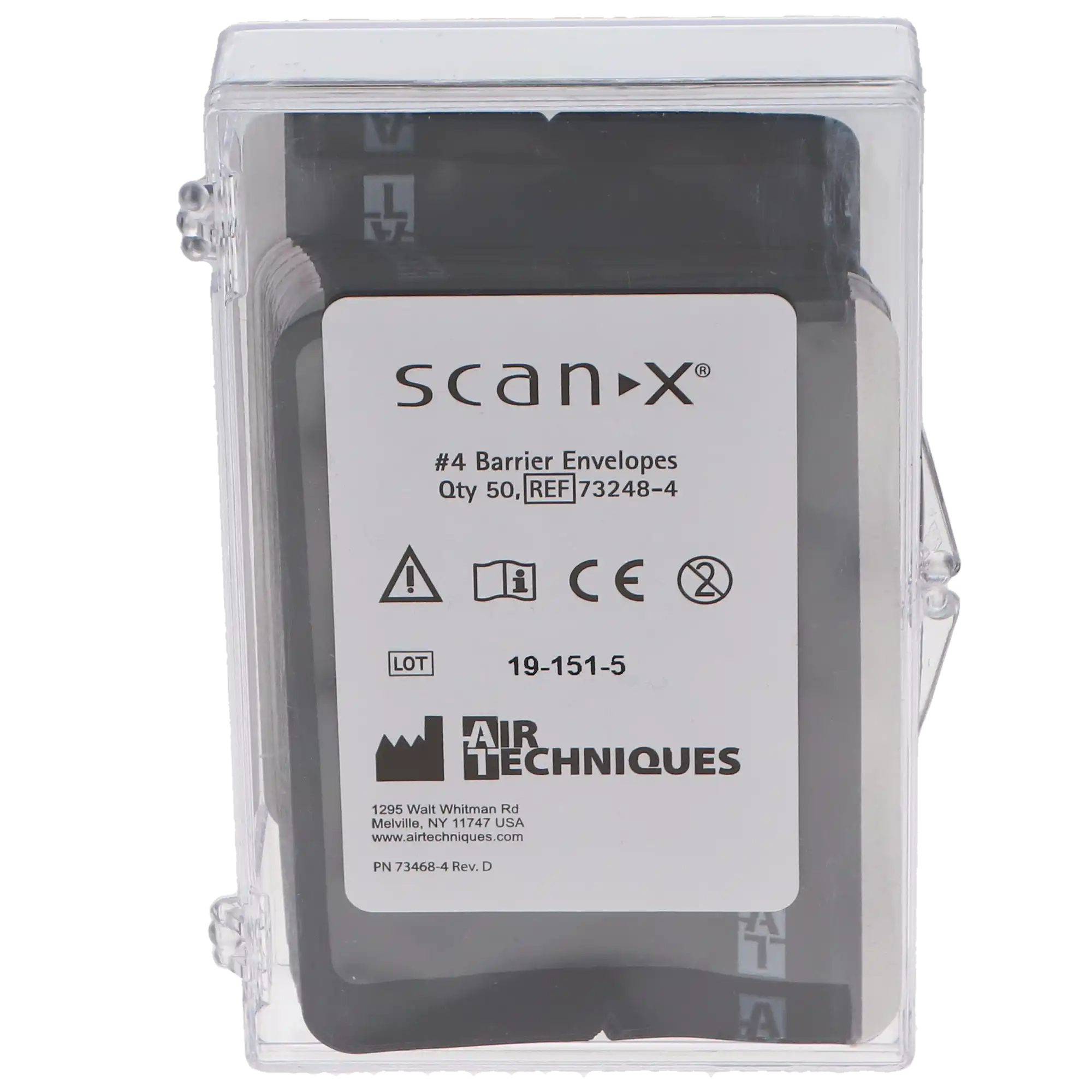 ScanX Barrier Envelopes, Size 4, Black, 50/Box, 73248-4 thumbnail 4