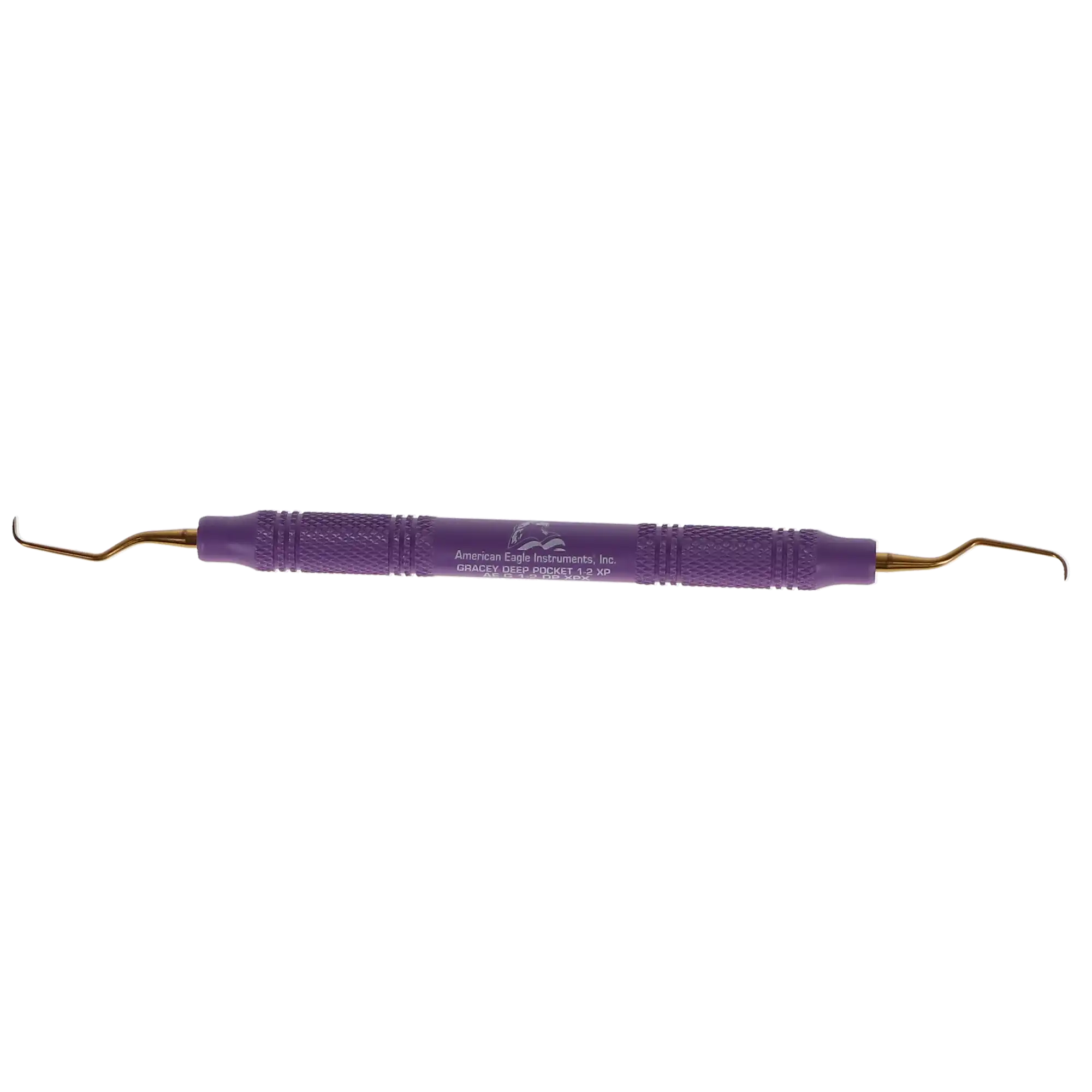 American Eagle XP Gracey Deep Pocket Curette #1-2, Double-Ended, EagleLite Resin Handle, 3/8", Purple, 1/Pk, AEGDP1-2XPX thumbnail 6