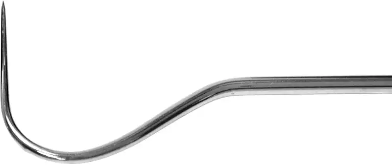 American Eagle Instruments Explorer #23 Shepherd's Hook, Single-Ended, Stainless Steel Standard Handle, 1/Pk, AEEXP23 thumbnail 2