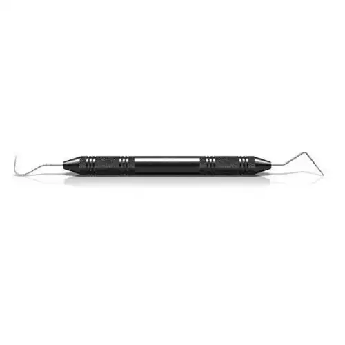 American Eagle Instruments Explorer/Probe 23/1, Double-Ended, Shepherd Hook Explorer with Williams Probe, Black EagleLite Resin Handle, 3/8" Diameter, AEEP23/1BX thumbnail 2