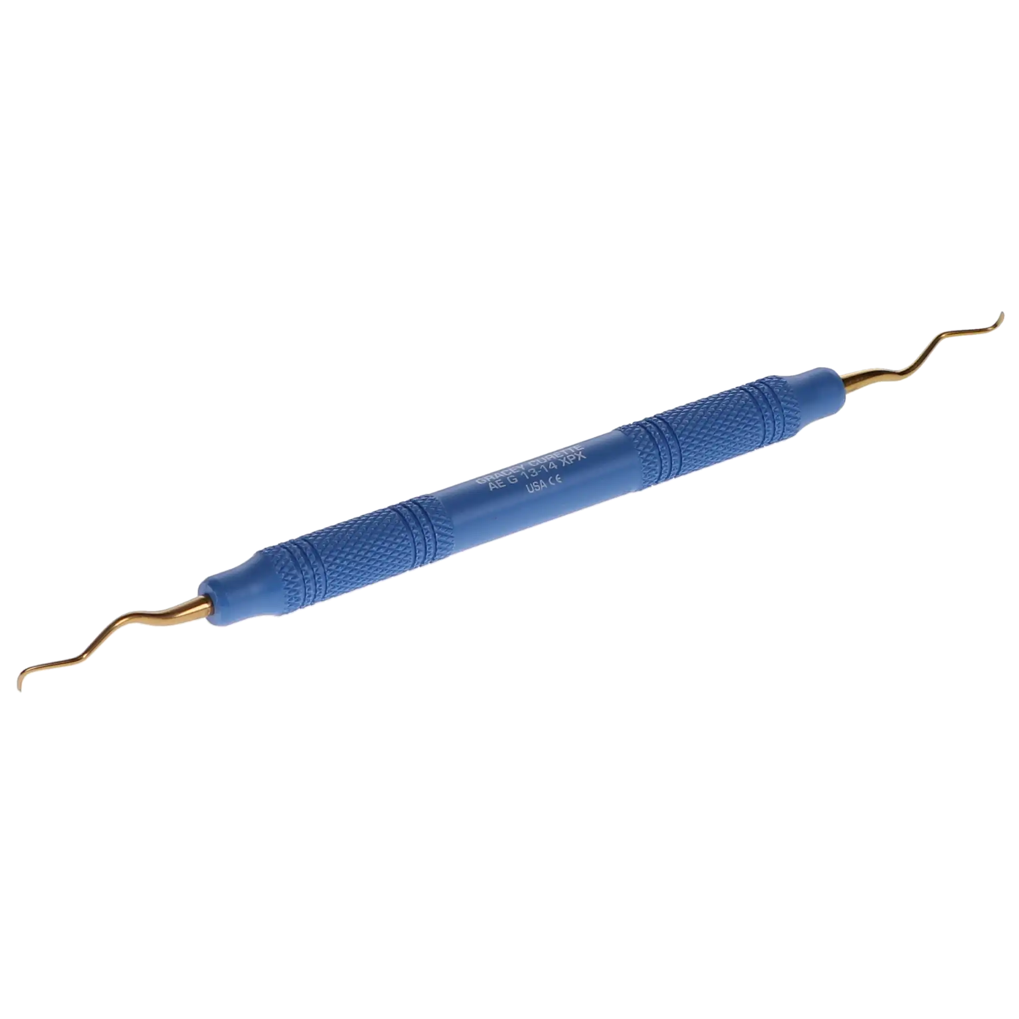 American Eagle Instruments Standard Gracey Curette, XP, #13-14, Posterior Distal, EagleLite Resin Handle, 3/8" Blue, Double-Ended, 1/Pk, AEG13-14XPX thumbnail 10