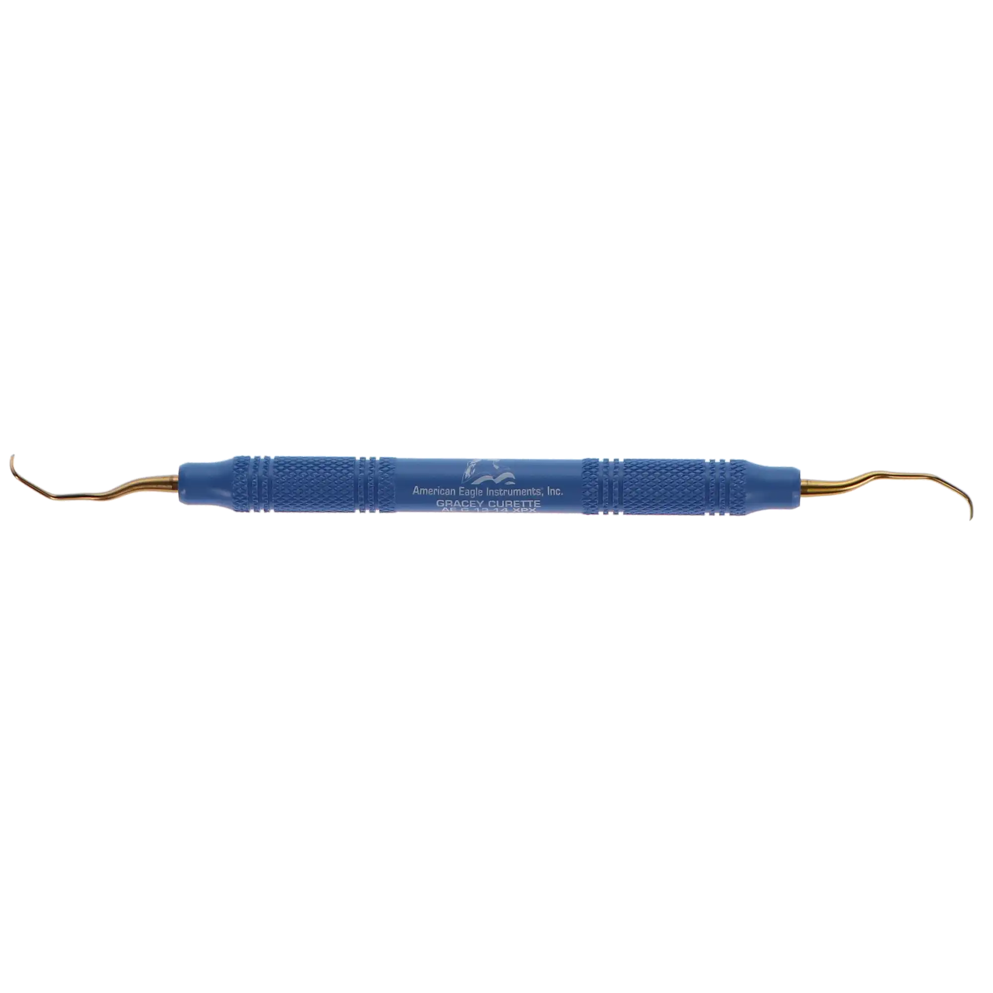 American Eagle Instruments Standard Gracey Curette, XP, #13-14, Posterior Distal, EagleLite Resin Handle, 3/8" Blue, Double-Ended, 1/Pk, AEG13-14XPX thumbnail 12