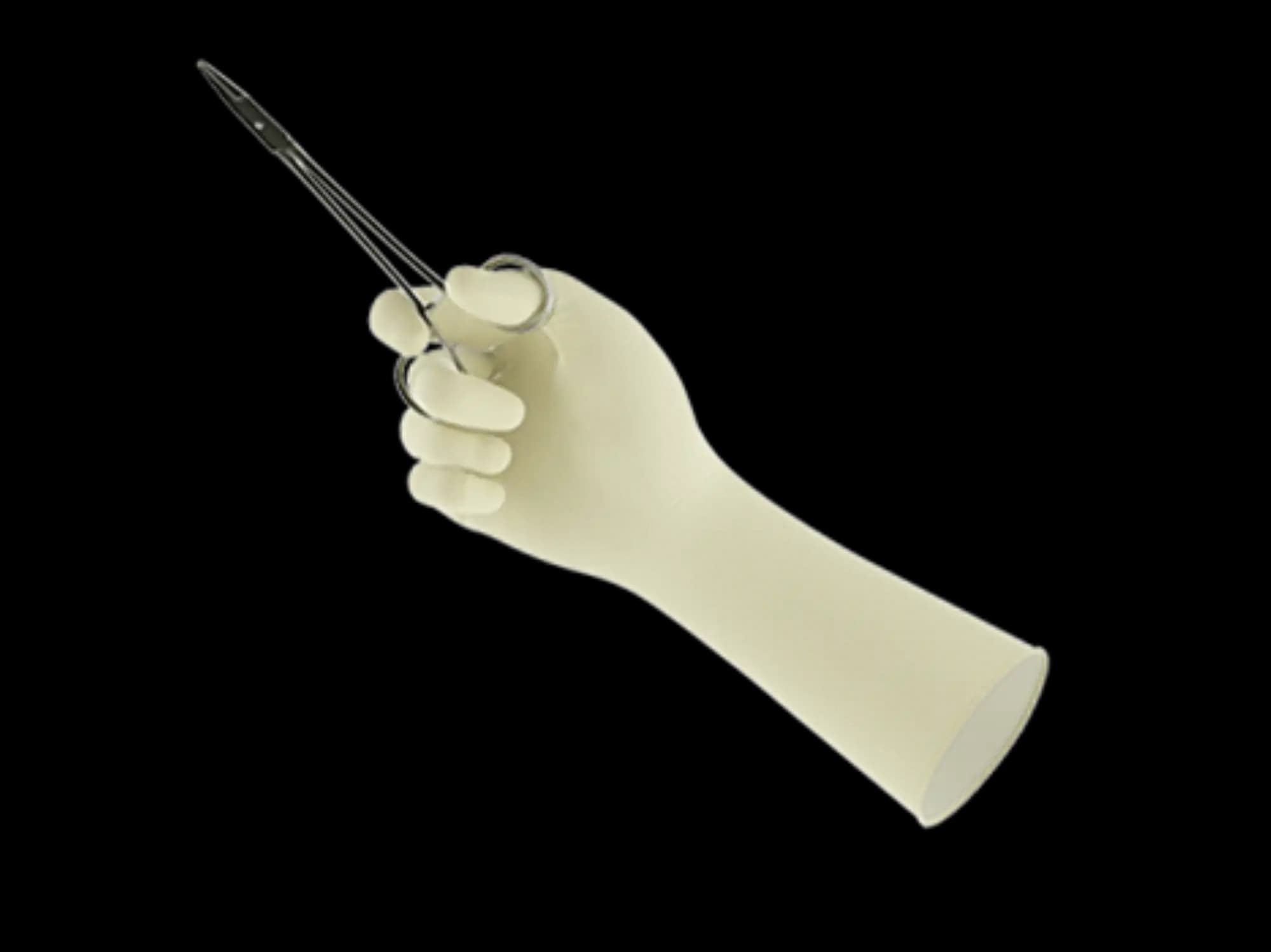 Encore Perry Style 42 Latex Surgical Gloves, Powder-Free, Sterile, Fitted Size 6.5, Natural, 50 Pairs/Box thumbnail 6