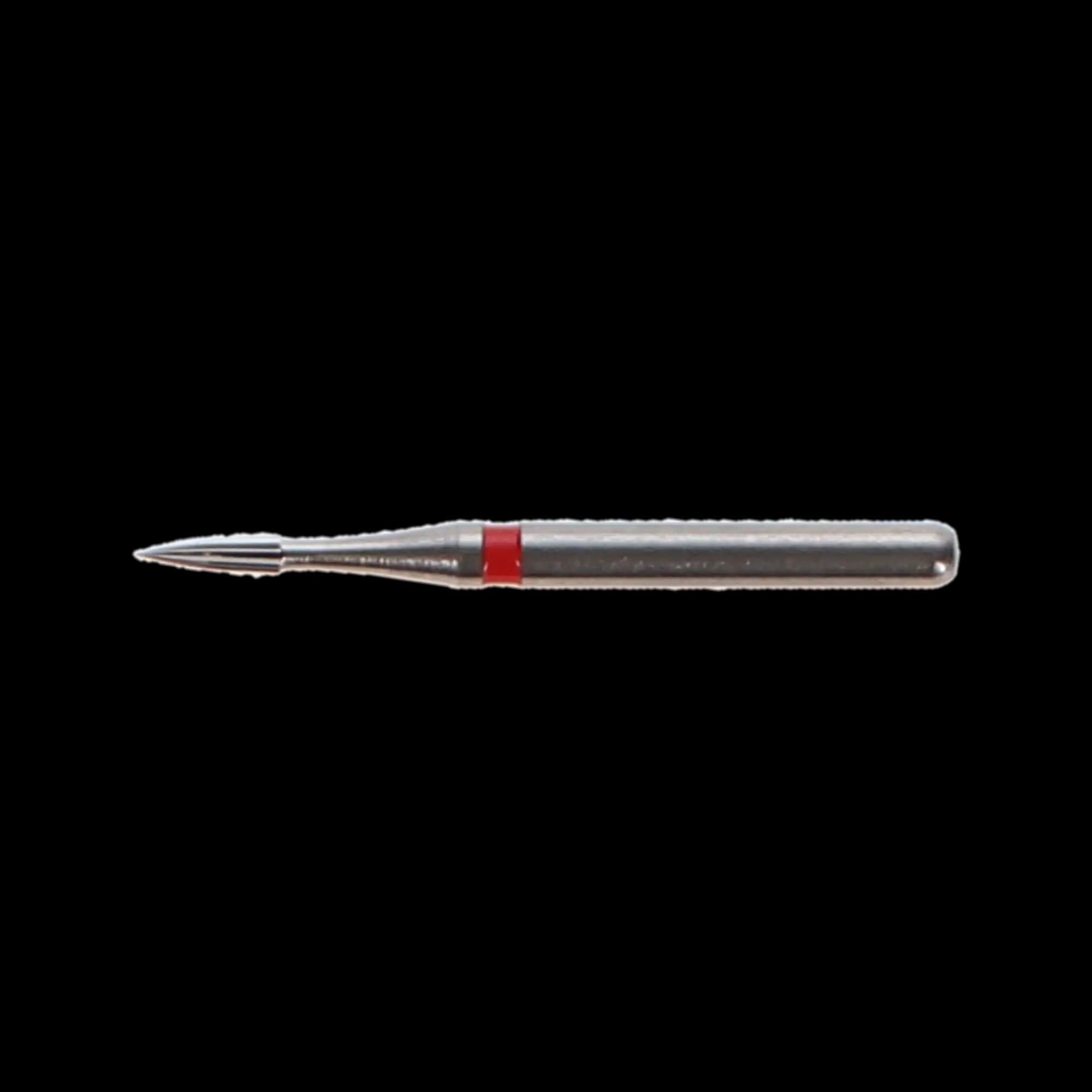 NTI 12-Fluted Trimming & Finishing Carbide Bur, FG, Flame, #7901, 0.9 mm, Red, 5/Pk, H246-009 thumbnail 6